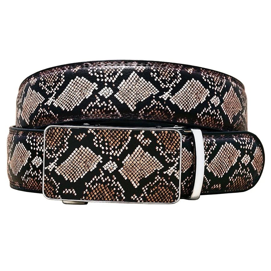 Japanese Brand × Leather Snake Pattern Leather Automatic Buckle Belt Size ONE SIZE - 1 Thumbnail
