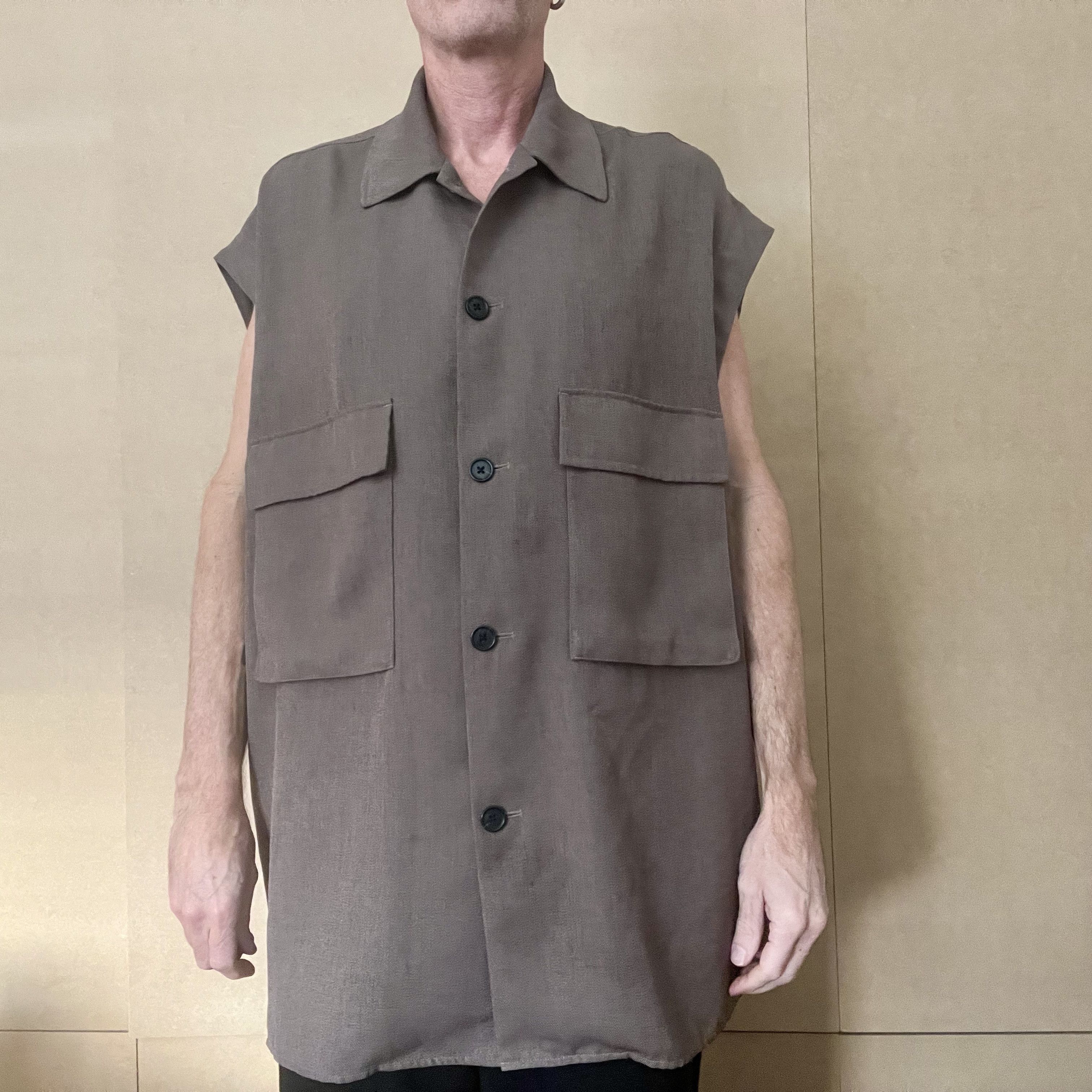 Number (N)ine Number Nine olive oversized shirt Size US L / EU 52-54 / 3 - 1 Thumbnail