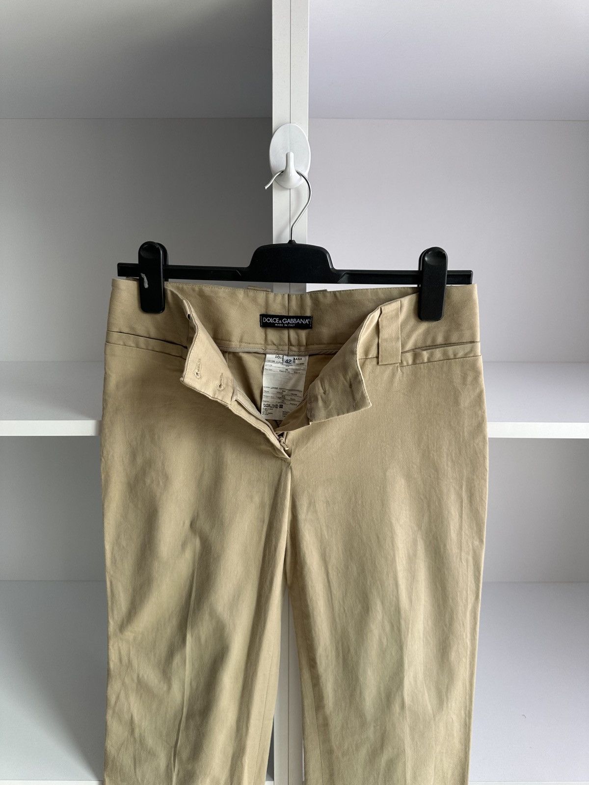 Dolce & Gabbana × Vintage Vintage Dolce&Gabbana Women's Beige Flare Size 28" / US 6 / IT 42 - 2 Thumbnail