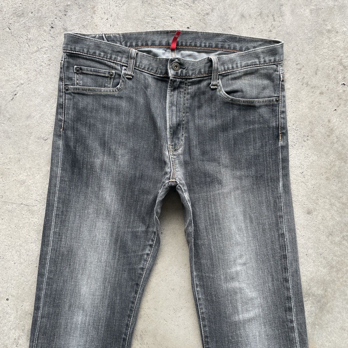 Japanese Brand Vintage Japanese Black Faded Denim Jeans Pants W35 Size US 35 - 3 Thumbnail