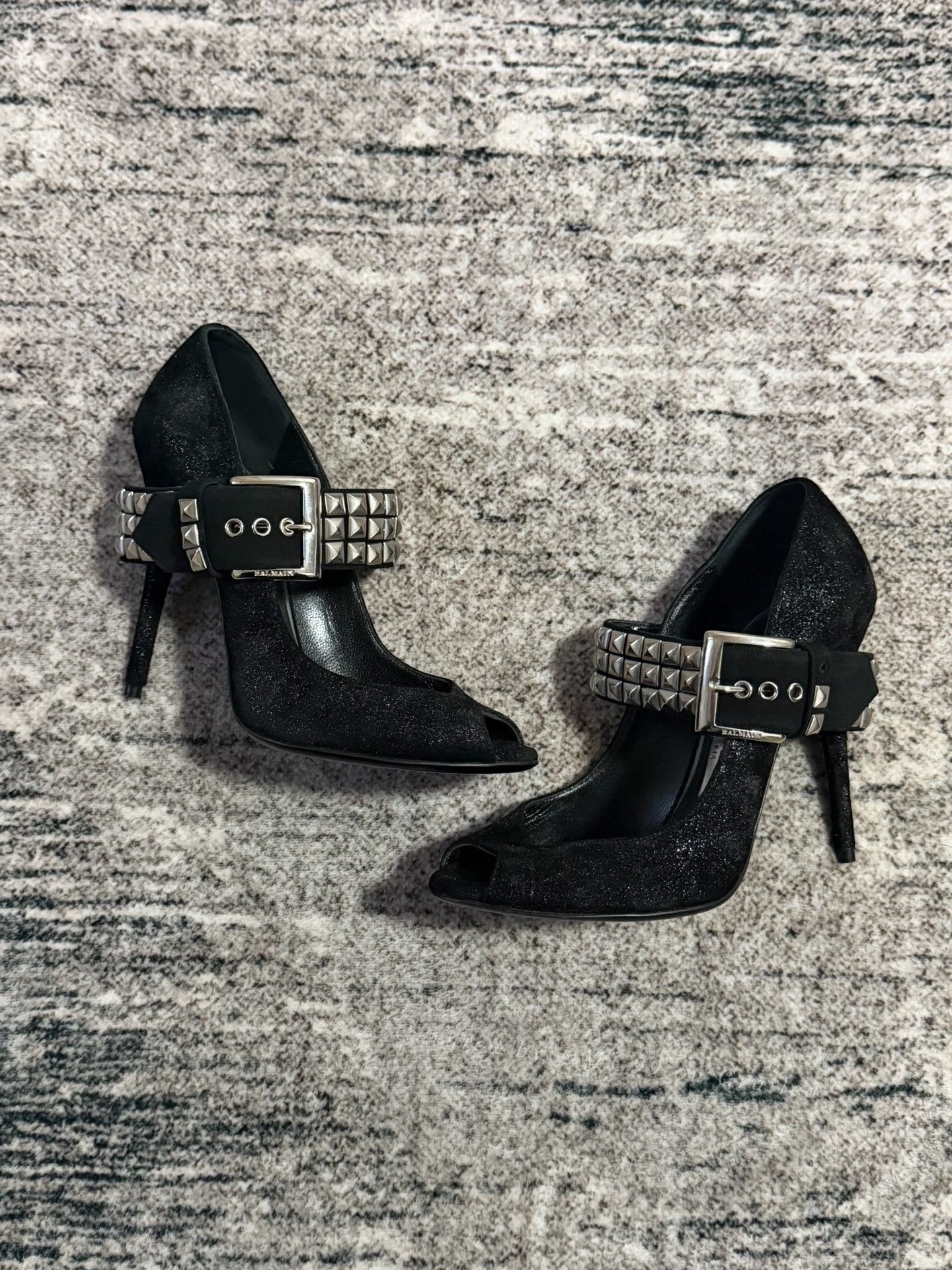 Vintage Balmain 11SS Rivet Strapped Heels Size US 5 / IT 35 - 1 Thumbnail