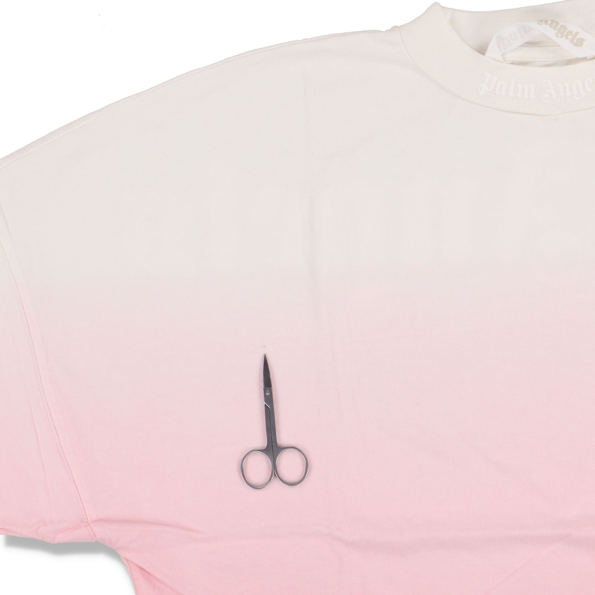 Palm Angels Pink Gradient Back Logo Oversized T-shirt Size XXS / US 00 / IT 34 - 8 Thumbnail