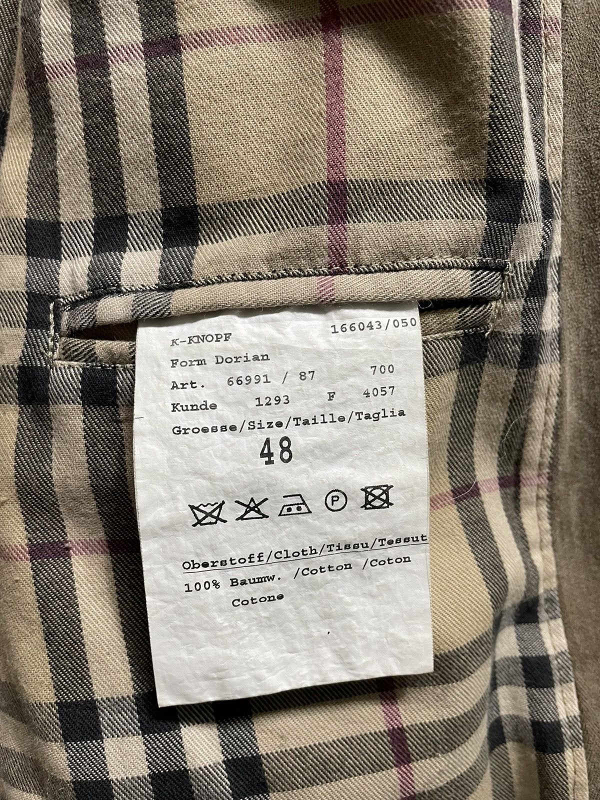 Burberry Vintage Burberry HBT Blazer Coat Size 48S - 4 Thumbnail