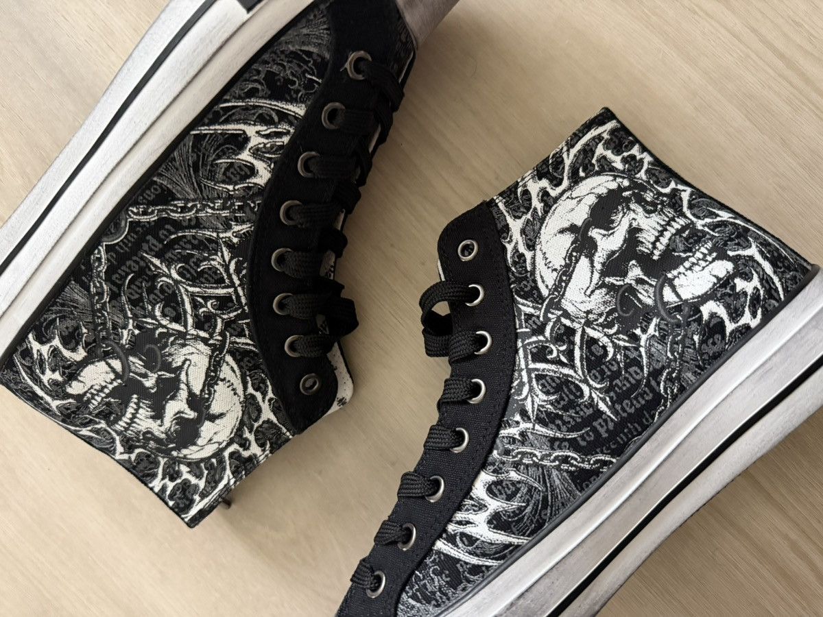 Affliction Affliction Men's Hi-Top Shoes Collapse Skull New Sz 8.5 Size US 8.5 / EU 41-42 - 3 Thumbnail