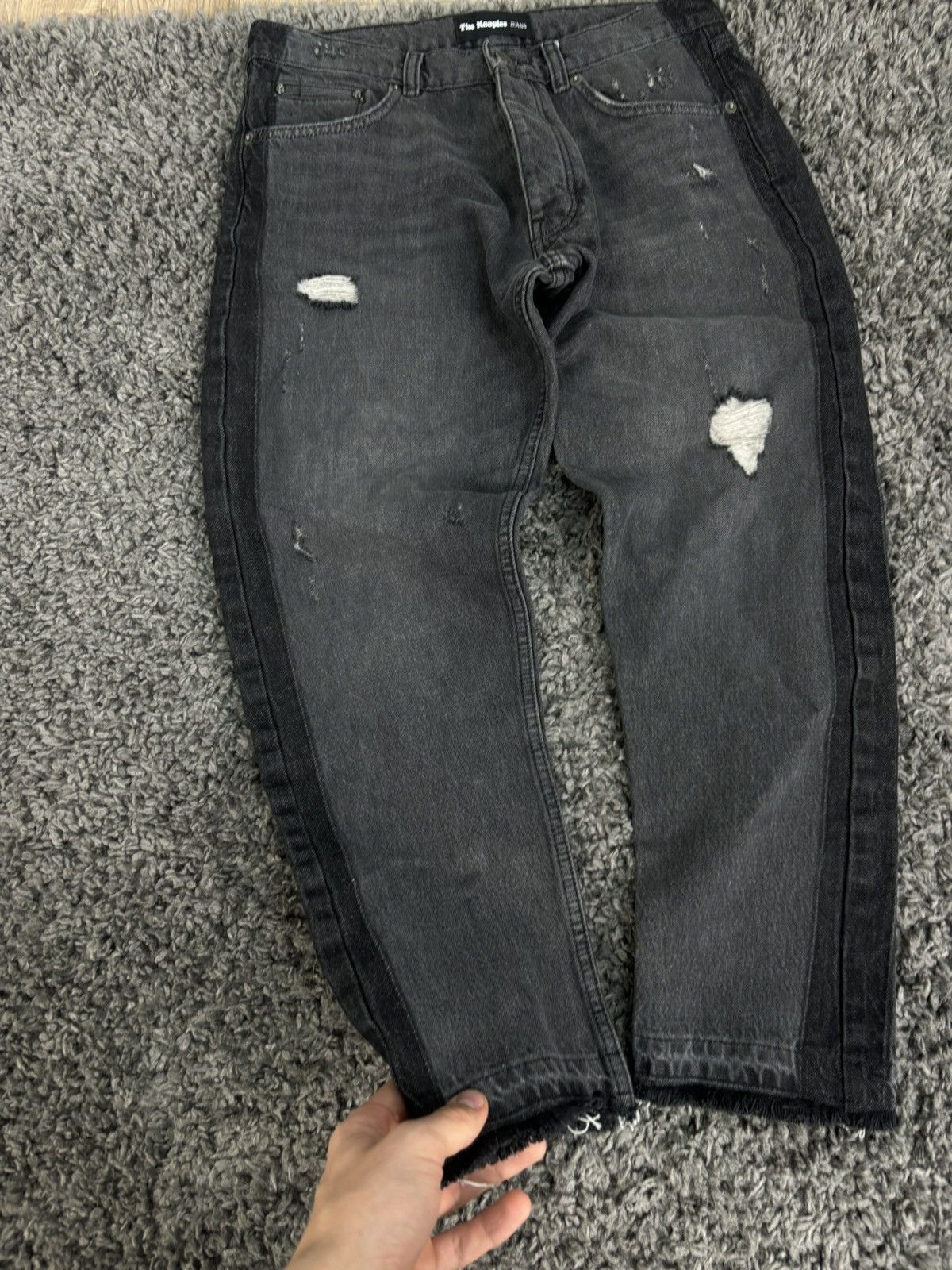The Kooples Luxury The Kooples Jeans Distressed Denim Faded Size Shorts Size US 34 / EU 50 - 4 Thumbnail