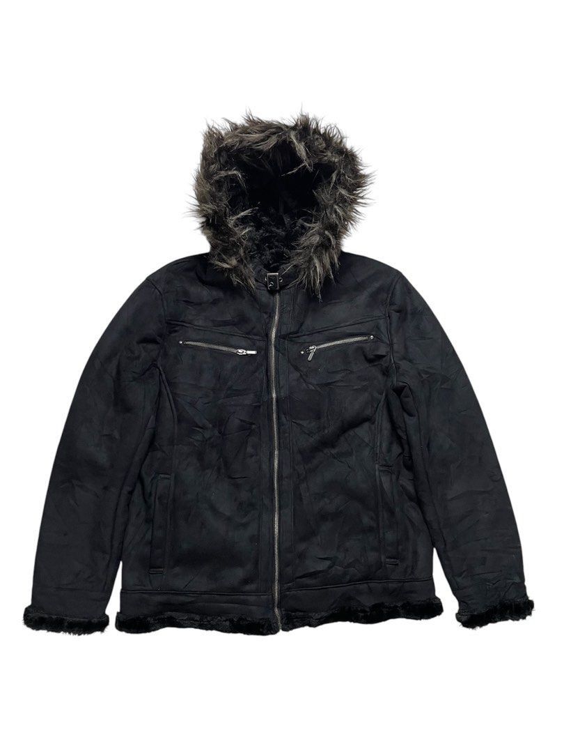 14th Addiction × Japanese Brand × KMRii Japanese Retro Punk suede Fur jacket Size US XL / EU 56 / 4 - 1 Thumbnail