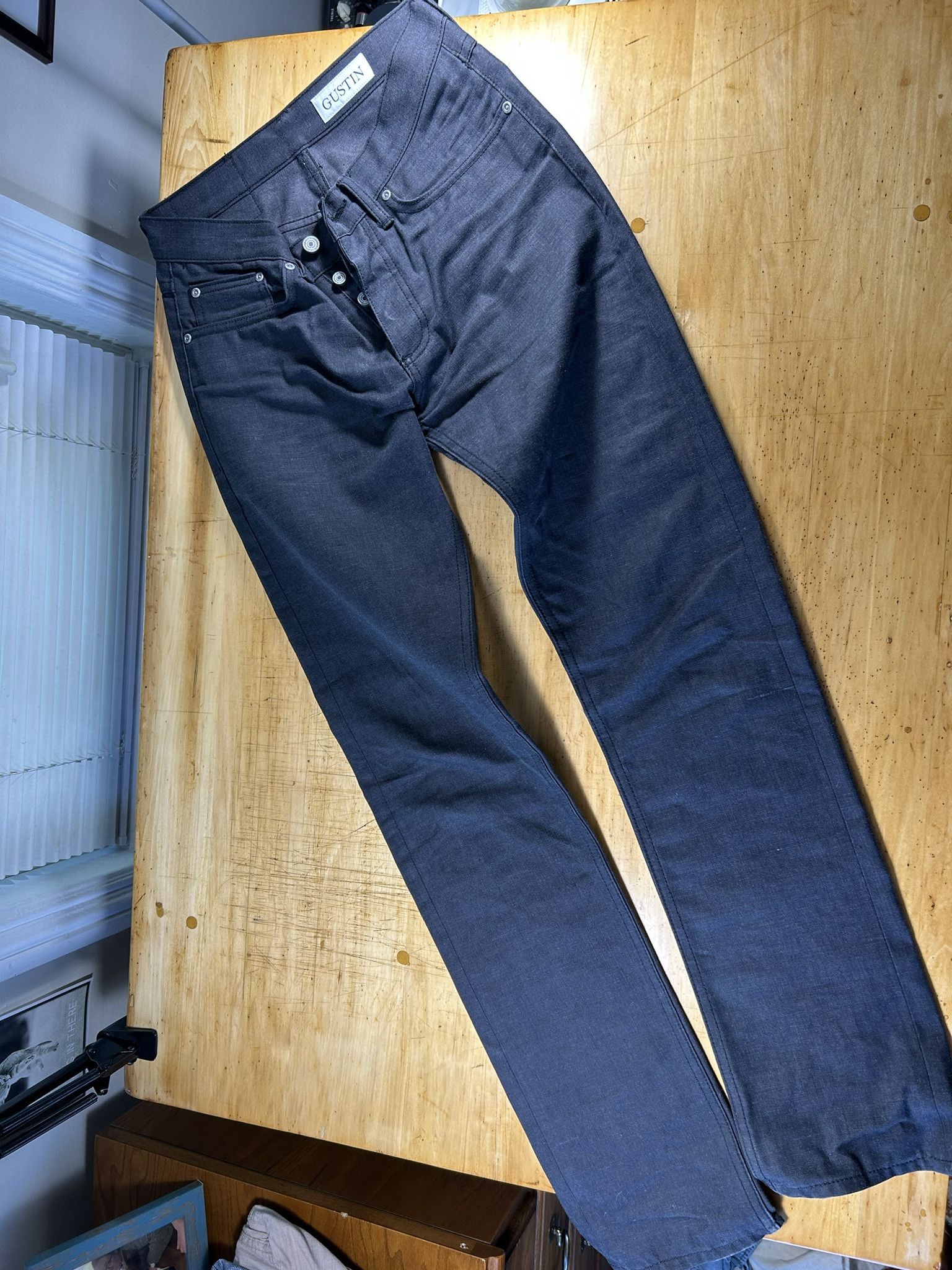 Gustin Gustin BlackXGrey Selvedge Denim Size US 30 / EU 46 - 1 Thumbnail