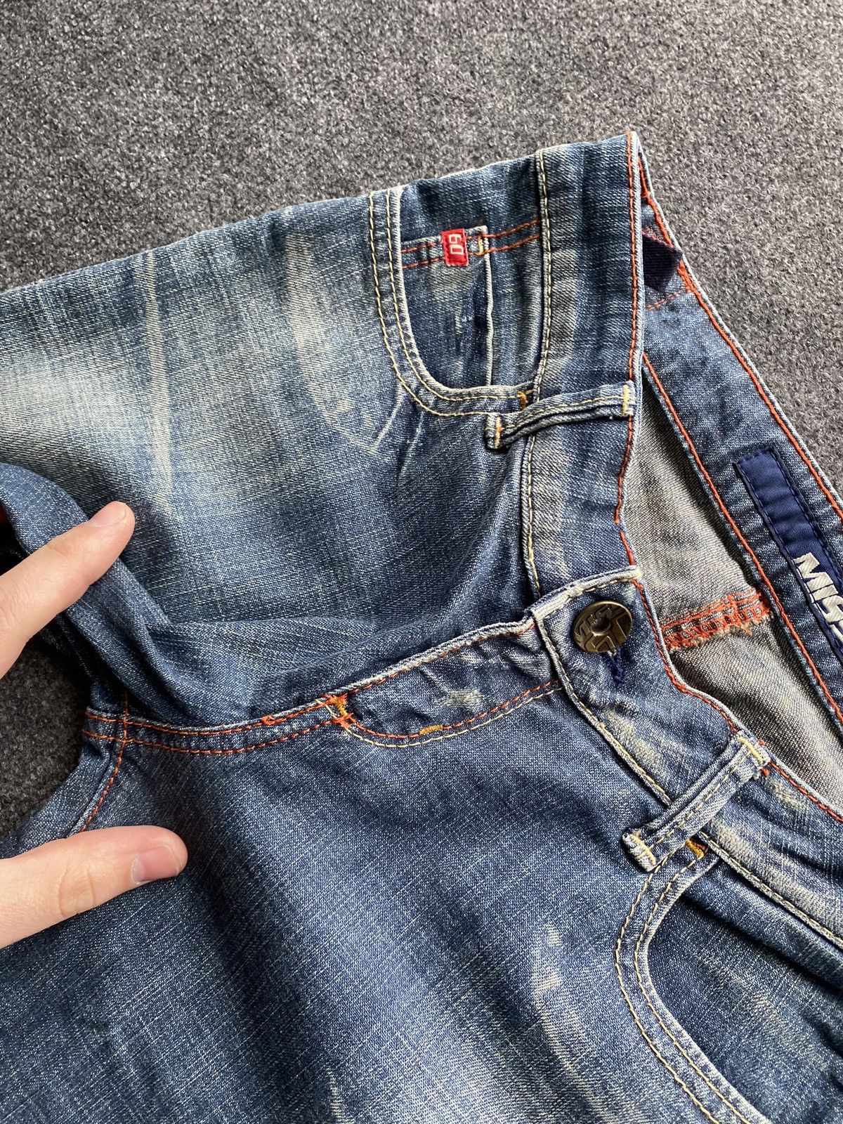 Miss Sixty 🔥Miss Sixty Sexy Extra Low Ty flared blue jeans goth emo y2k Size 28" / US 6 / IT 42 - 21 Thumbnail