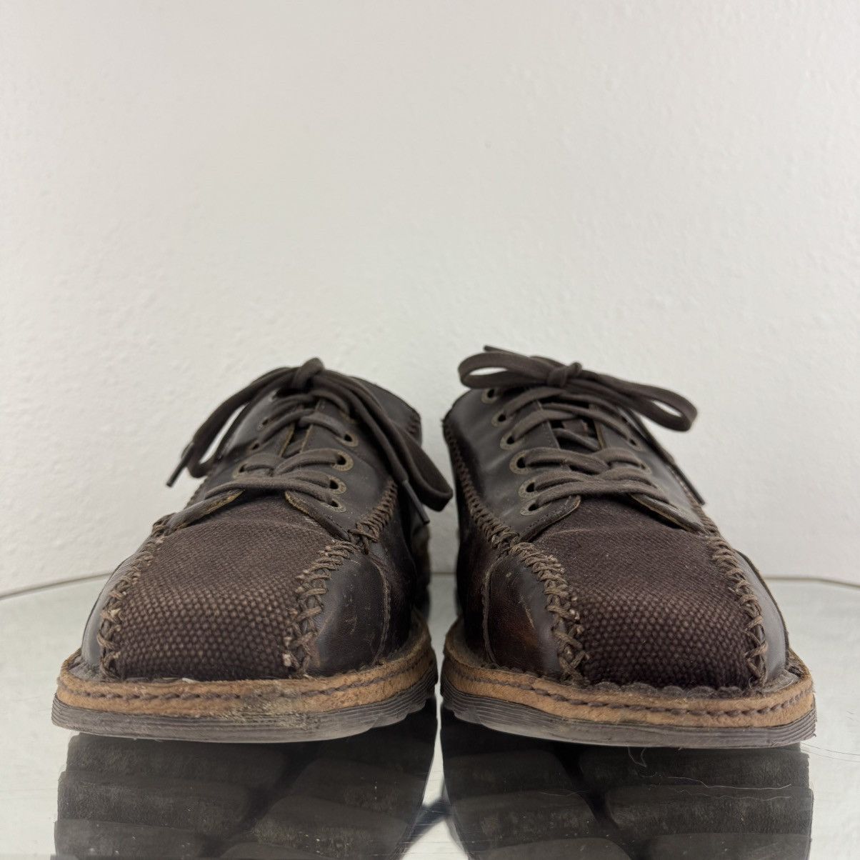 Dr. Martens DR. MARTENS Mens Dark Brown Leather Lace Up Oxford Sneakers Size US 13 / EU 46 - 6 Thumbnail