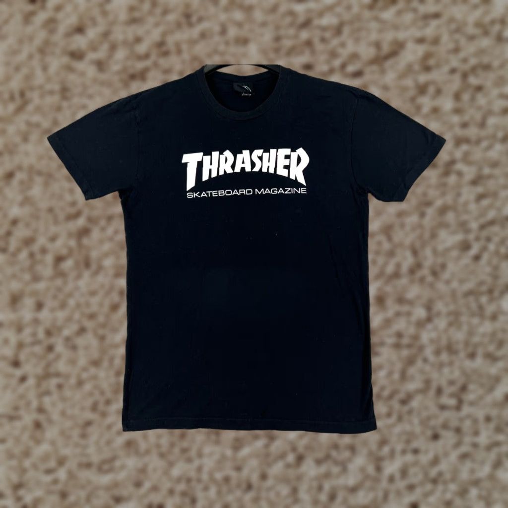 Thrasher Thrasher Shirt Mens Medium Black Logo Skate Beach Retro 100% Cotton Skateboard 90s Size US M / EU 48-50 / 2 - 1 Thumbnail