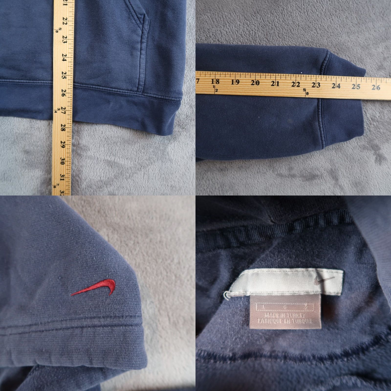 Nike VINTAGE Nike Center Swoosh Hoodie Blue L Large Mens NBA? Size US L / EU 52-54 / 3 - 8 Thumbnail