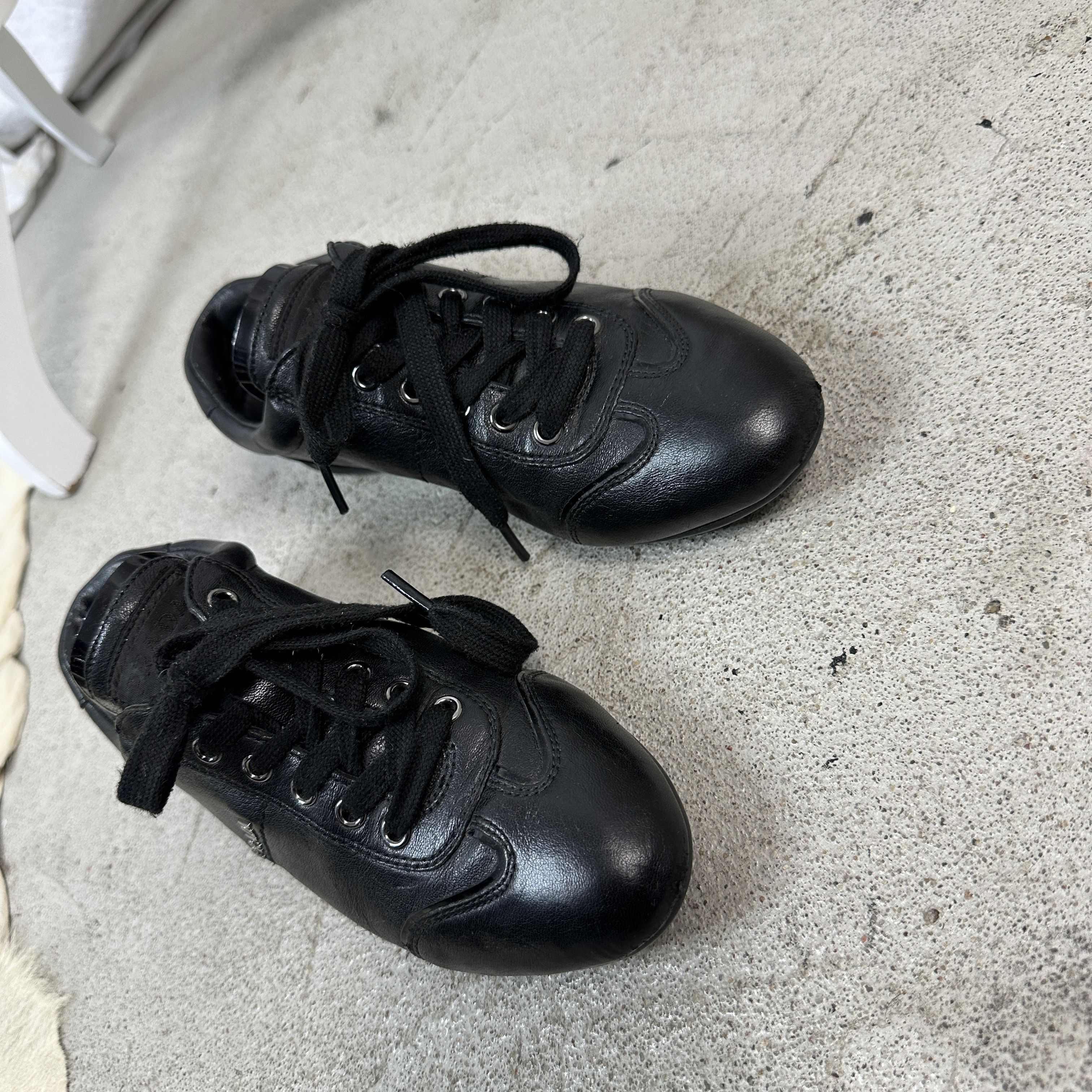 Prada × Vintage Vintage Avant garde Casual Y2K Prada Tainers Leather Shoes Size US 6.5 / IT 36.5 - 5 Thumbnail