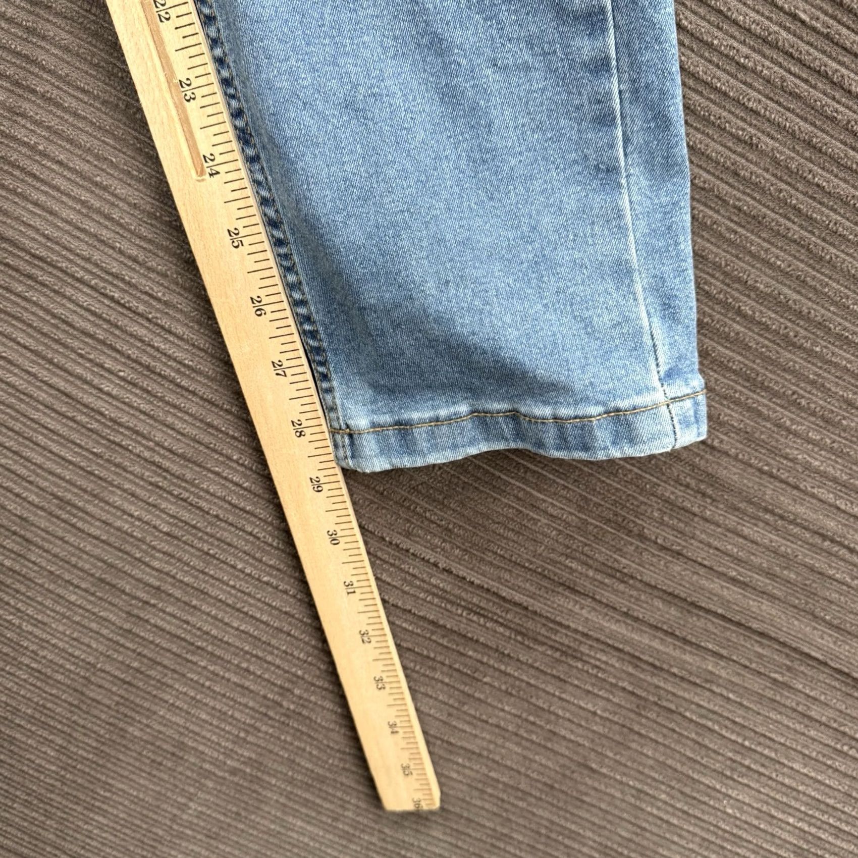 Vintage The Perfect Jean Jeans Slim 30/30 30 Inseam Blue Cotton Denim City Logo Mens Skinny Fit Size US 30 / EU 46 - 6 Thumbnail