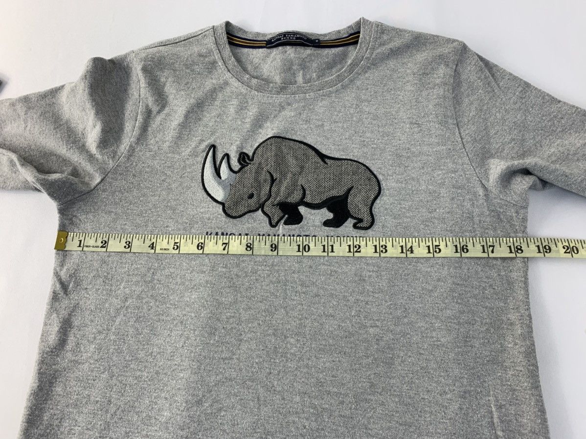 Kansai Yamamoto Kansai Yamamoto Homme Rhino Embroidery Logo Printed Tee Size US S / EU 44-46 / 1 - 8 Thumbnail