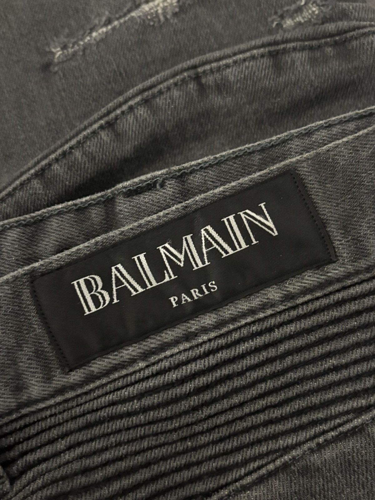 Balmain Balmain S5HT551C710V Biker Jeans – Made in Japan Size US 29 - 5 Thumbnail