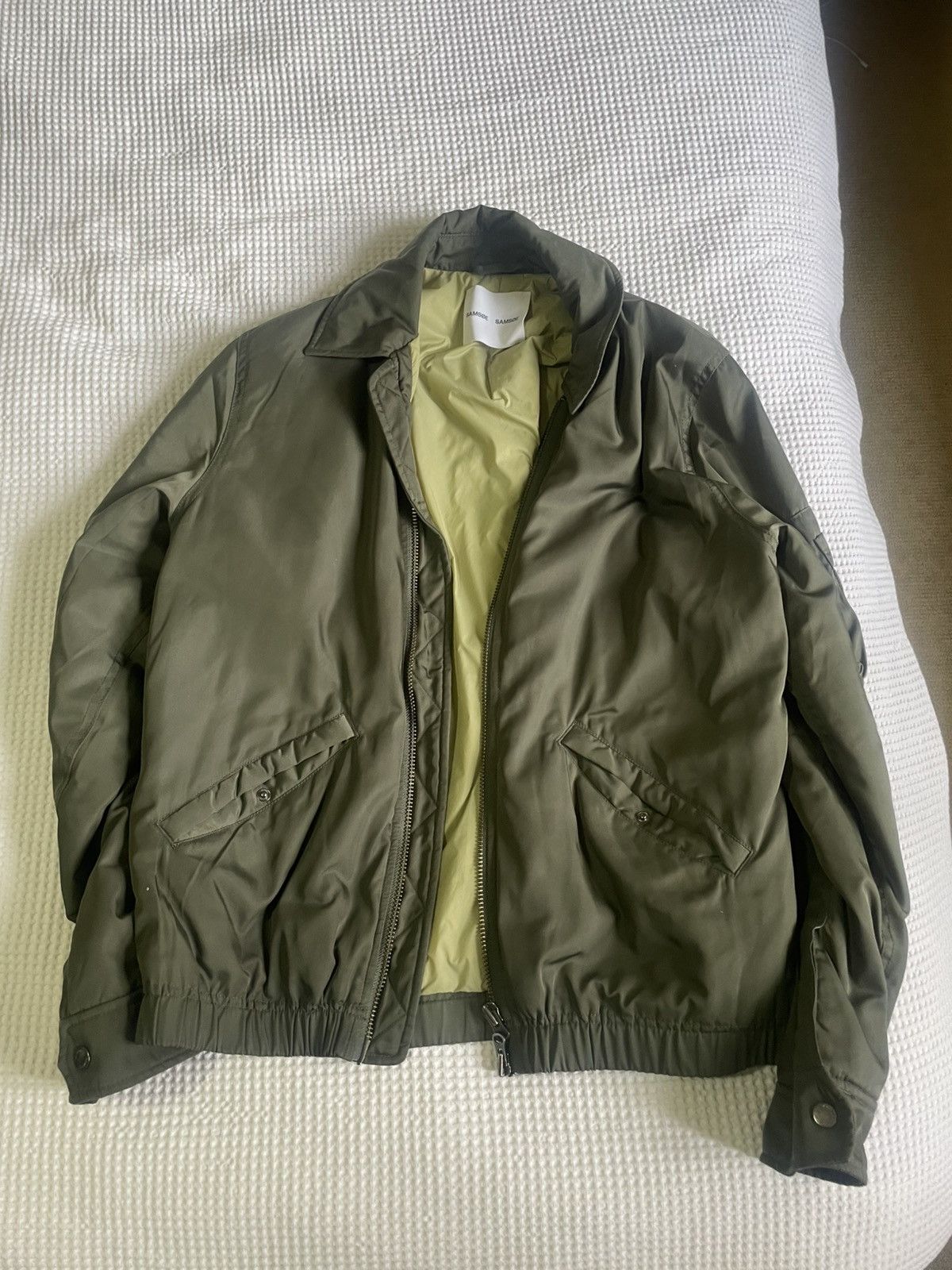 Samsoe Samsoe Samsoe & Samsoe Green Tonny Bomber Size US M / EU 48-50 / 2 - 4 Thumbnail