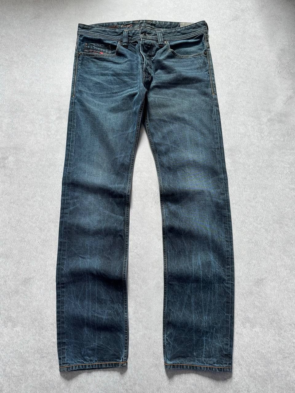 Diesel Diesel Safado 0823l Washed Dark Blue Denim Jeans Size US 32 / EU 48 - 1 Thumbnail