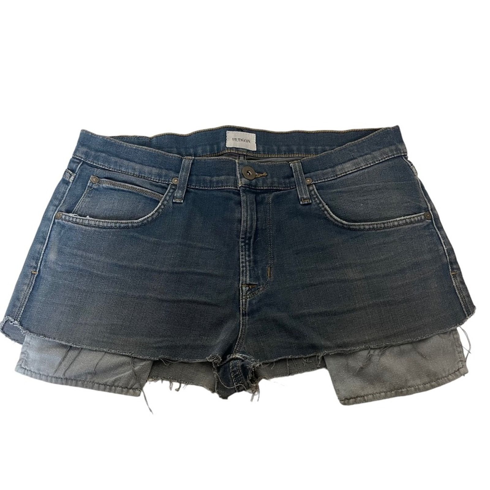 Hudson Hudson Blake Slim Straight Medium Wash Blue Denim Short 32 Size 32" / US 10 / IT 46 - 9 Thumbnail