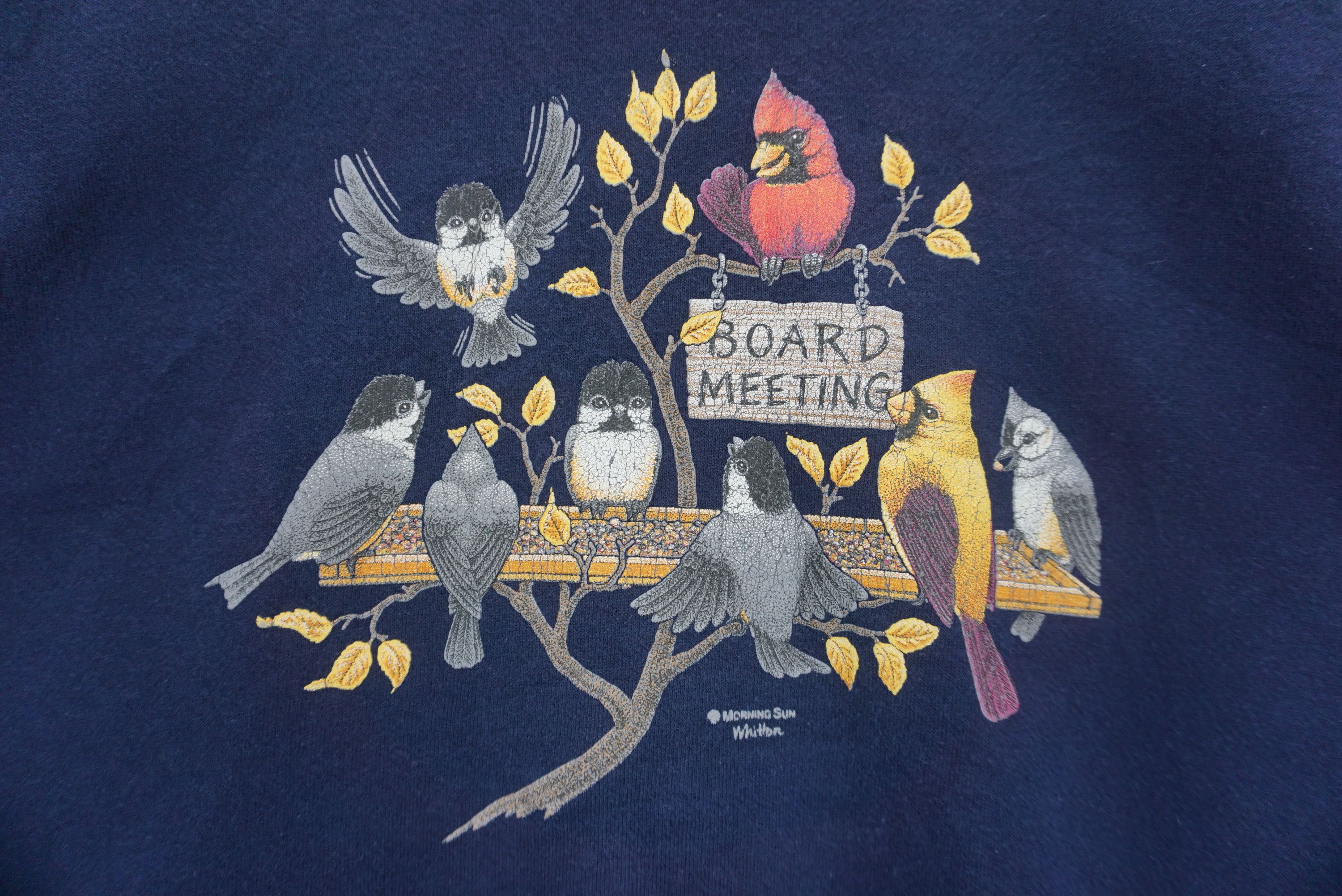 Vintage Morning Sun Whitton Petite Birds Board Meeting Arts USA Made Size M / US 6-8 / IT 42-44 - 4 Thumbnail