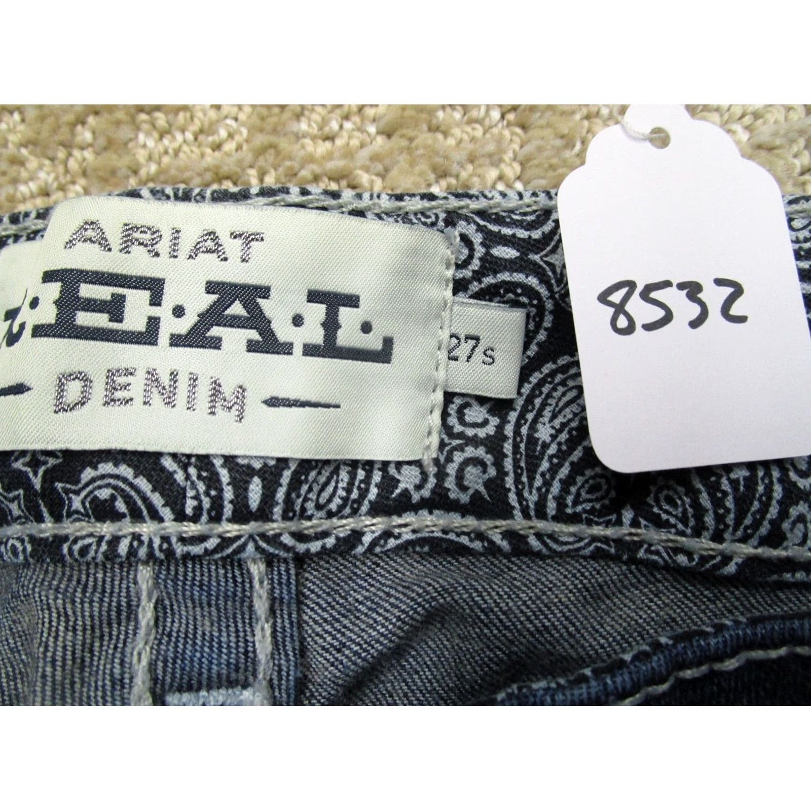 Ariat Ariat Jeans Women 27P Blue Low Rise Bootcut Petite Western Pants Dark Wash Logo Denim Classic Bootscut Jeans Womens Size 27" / US 4 / IT 40 - 8 Thumbnail