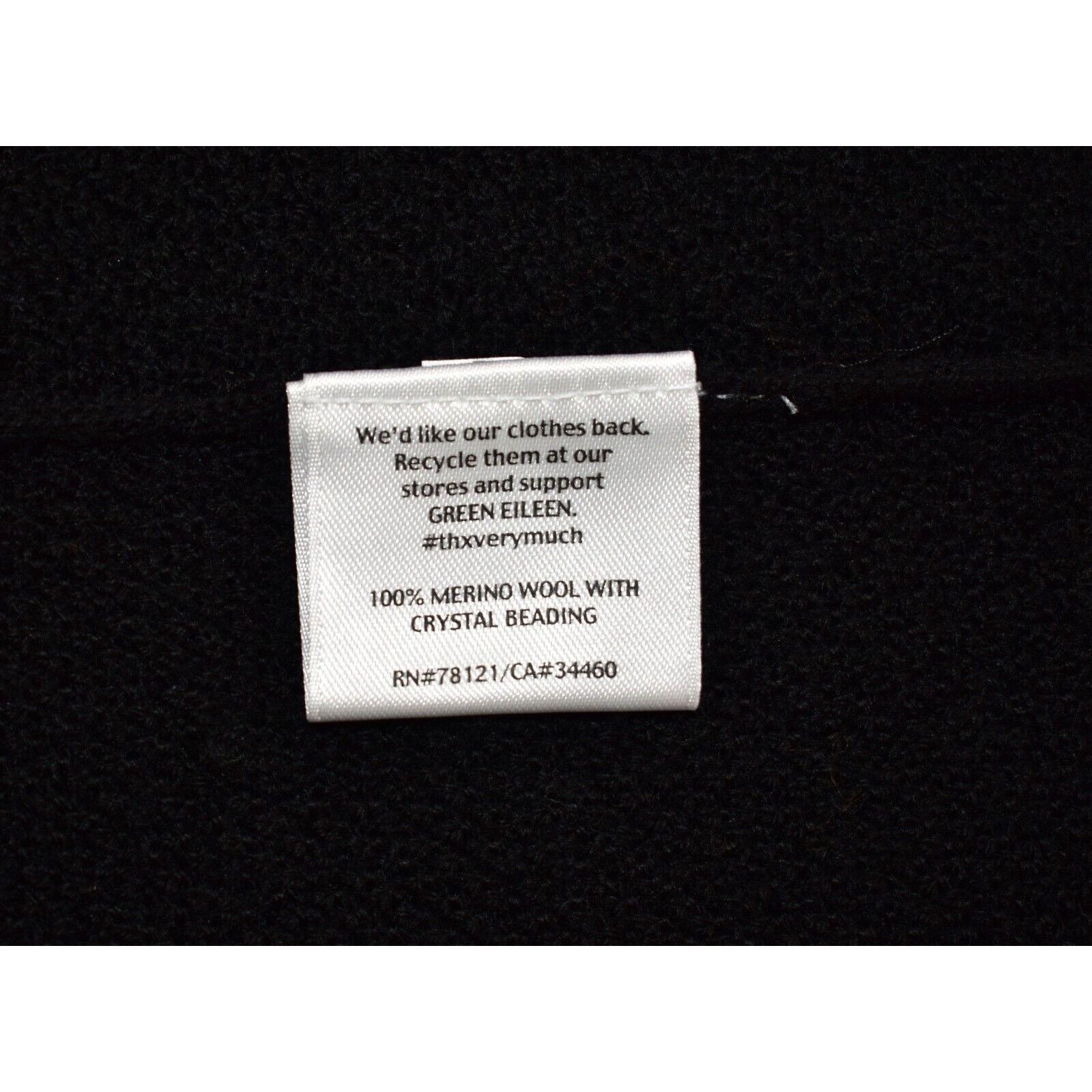 Eileen Fisher NEW EILEEN FISHER Black Merino Wool Cardigan Sweater Size S Size S / US 4 / IT 40 - 5 Thumbnail