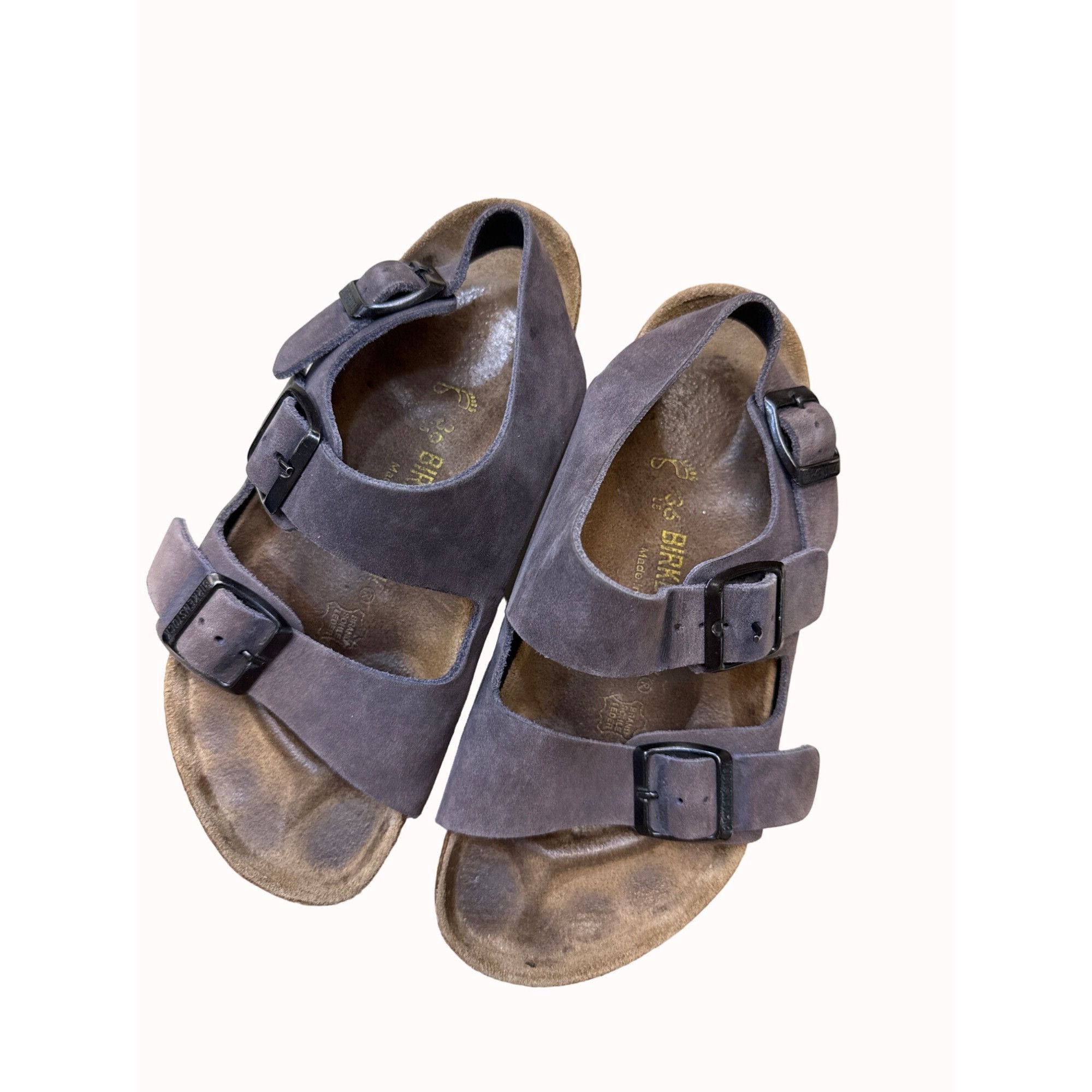 Birkenstock Birkenstock gray women’s leather suede shoe sandal size 5.5 Size US 5.5 / IT 35.5 - 11 Thumbnail
