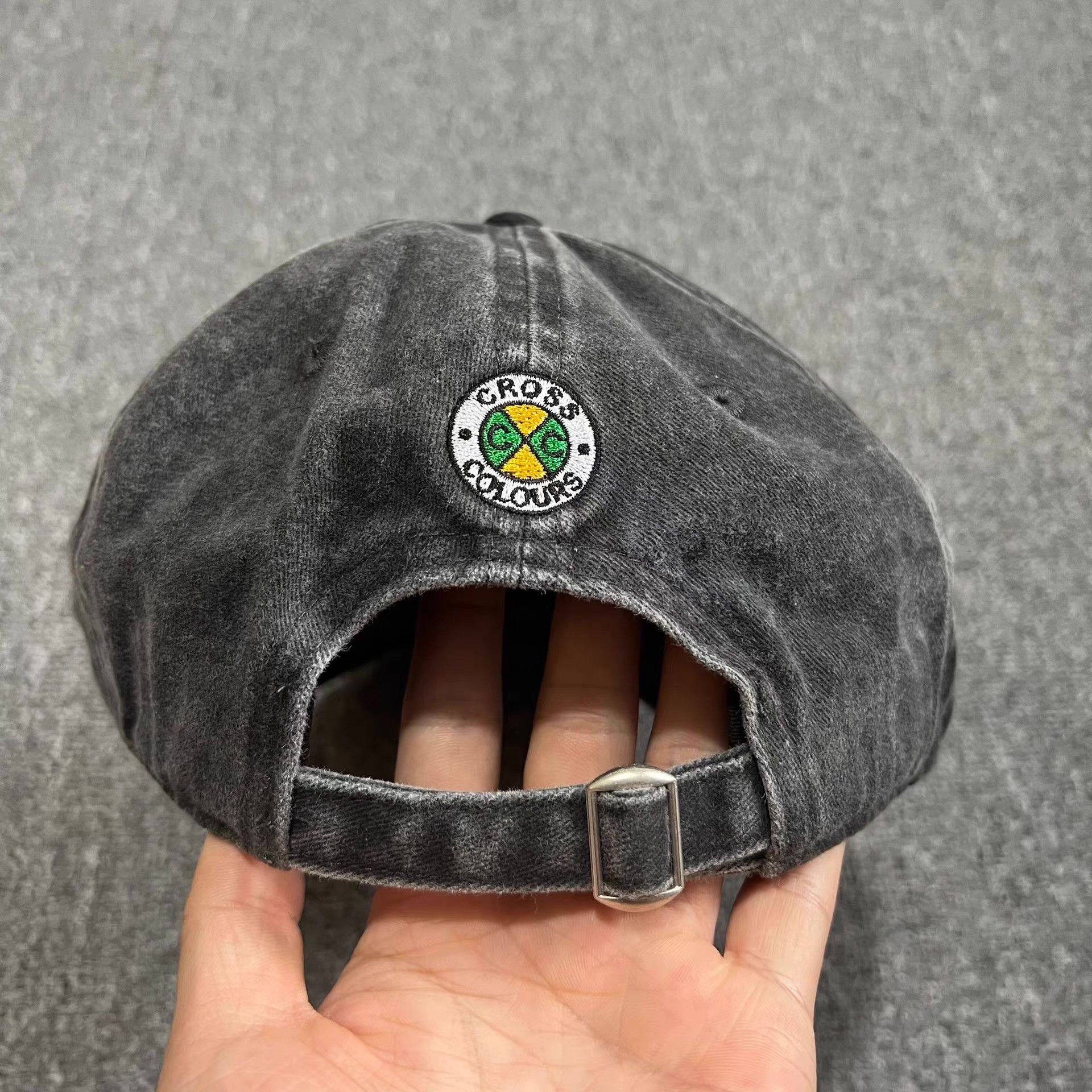 Cross Colours CrossColoursWashedVintageCurved Brim Baseball Cap Visor Q7 Size ONE SIZE - 7 Thumbnail