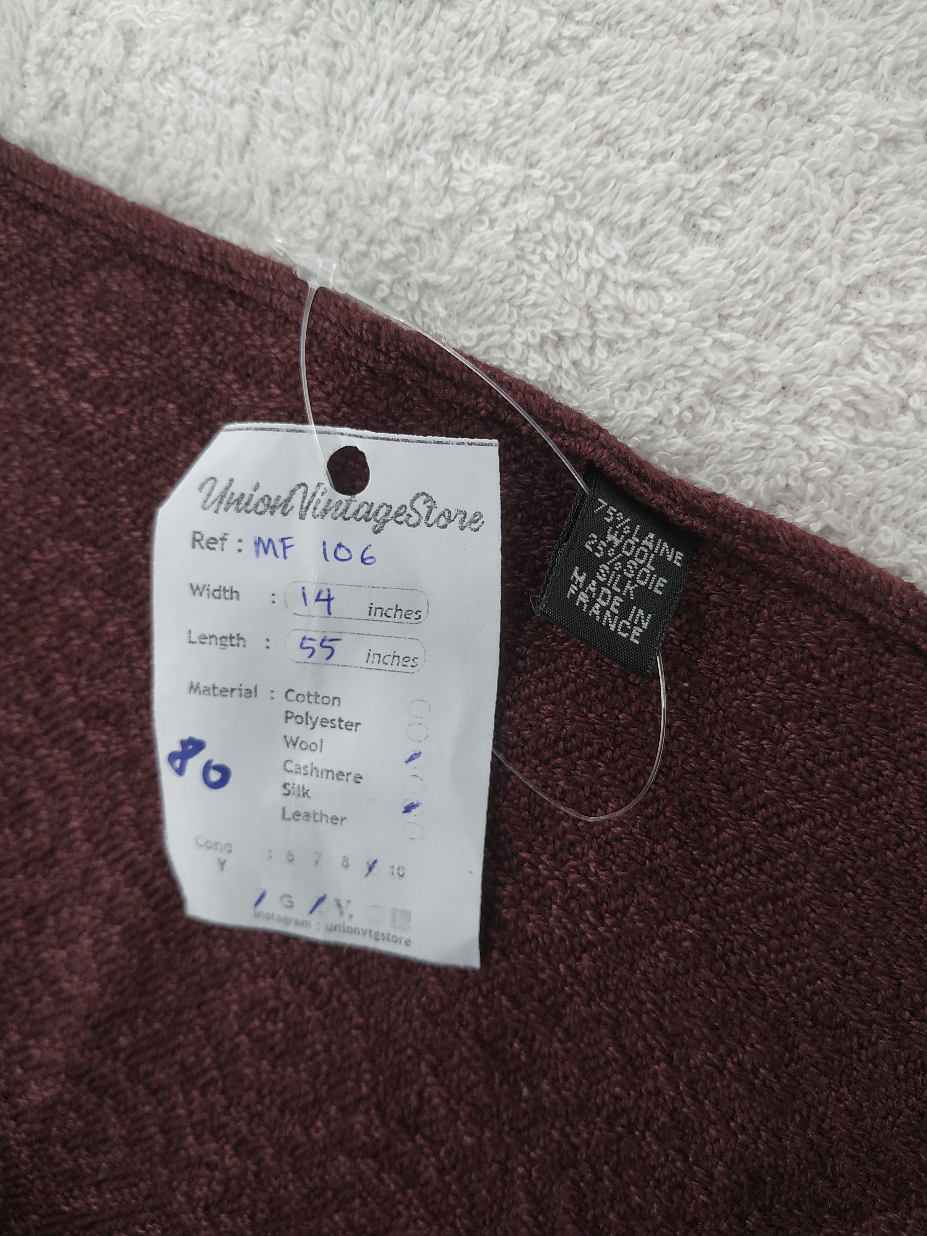 Lanvin Vintage Lanvin Wool Scarf/Muffler/Neckwear MF106 Size ONE SIZE - 6 Thumbnail