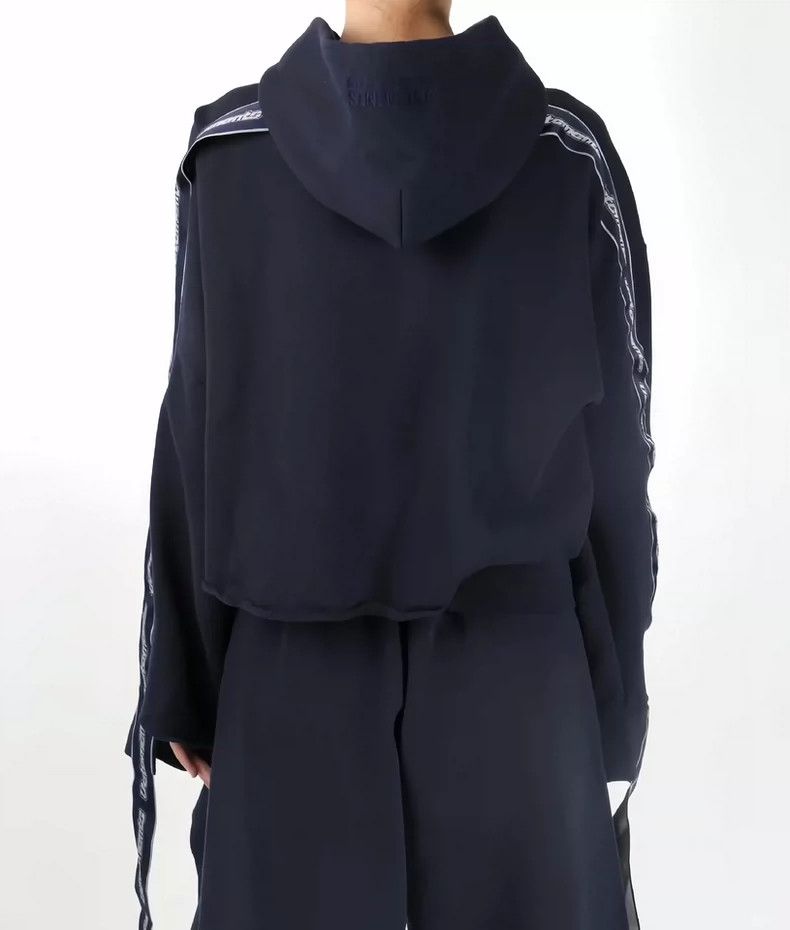 Vetements Vetements Navy Blue Ribbon Design Hoodie Oversize S Size Size US S / EU 44-46 / 1 - 2 Thumbnail