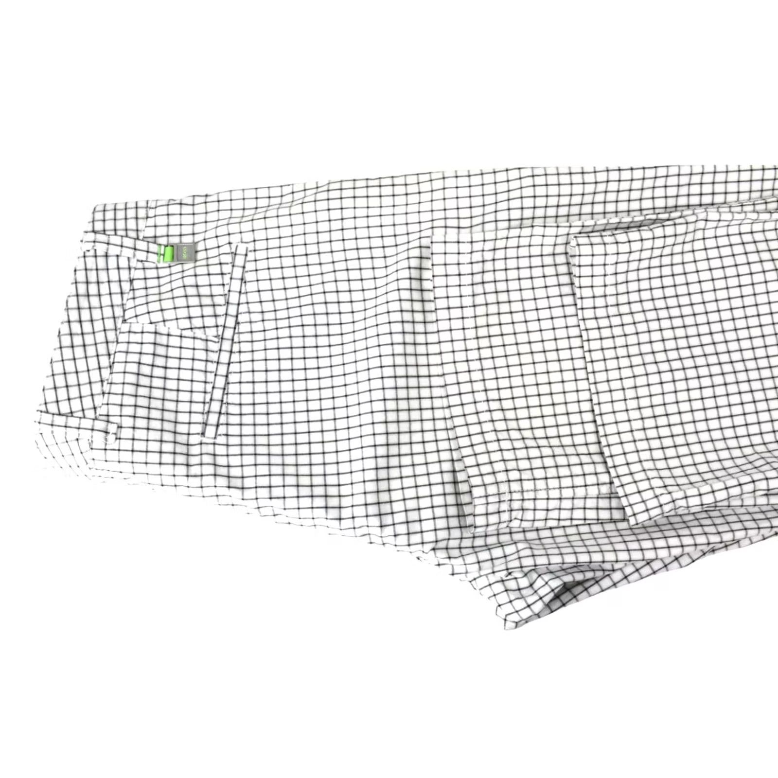 Hugo Boss HUGO BOSS Haddys-W Trousers Men's US 30 Regular Fit Checked Multicoloured Size US 30 / EU 46 - 4 Thumbnail