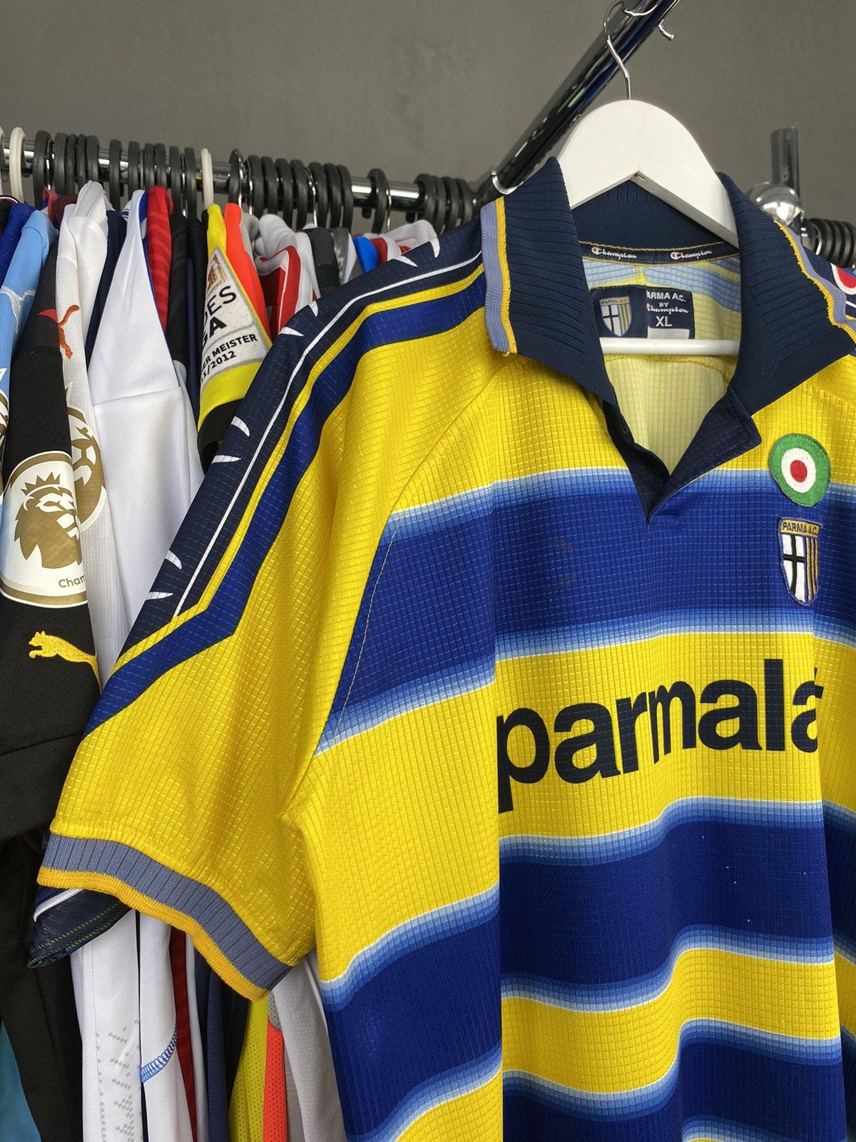 Champion 1999/00 CHAMPION AC PARMA HOME SOCCER FOOTBALL JERSEY SHIRT Size US XL / EU 56 / 4 - 3 Thumbnail