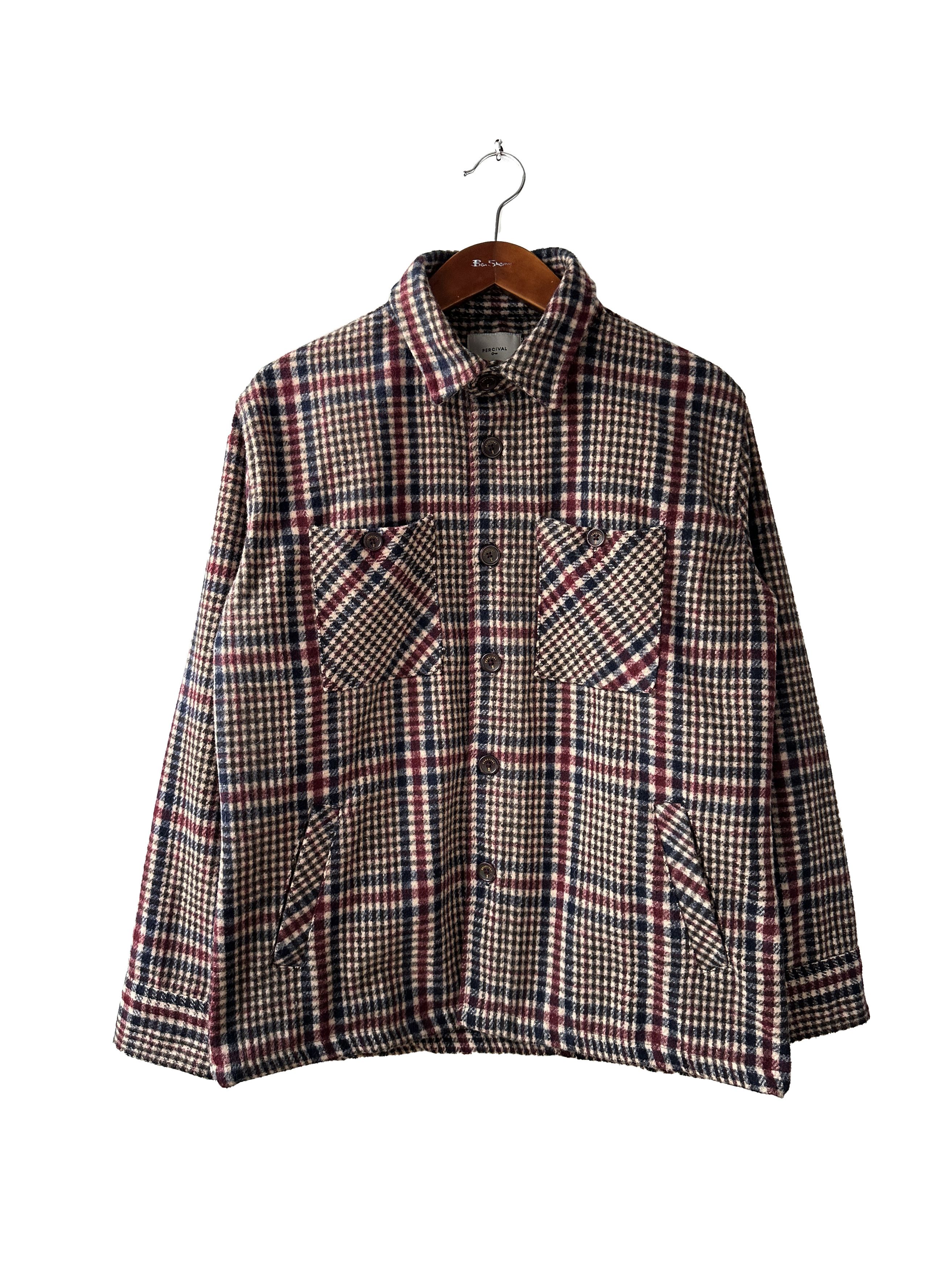 Percival Percival checkred overshirt jacket Size US XL / EU 56 / 4 - 1 Thumbnail
