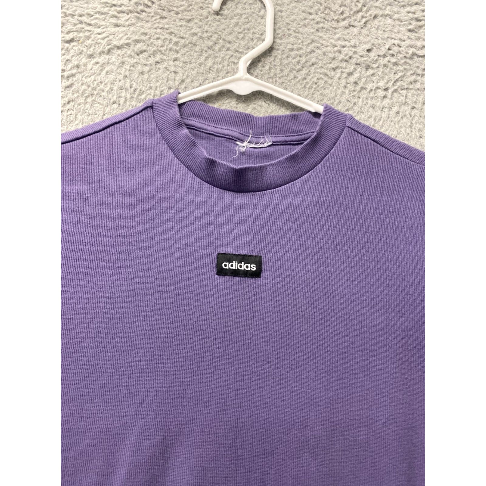 Adidas Adidas Dress Women Medium Purple Striped Mock Neck Pullover Knee Length Casual Shift 3 Stripes Regular Size M Womens Size M / US 6-8 / IT 42-44 - 2 Thumbnail