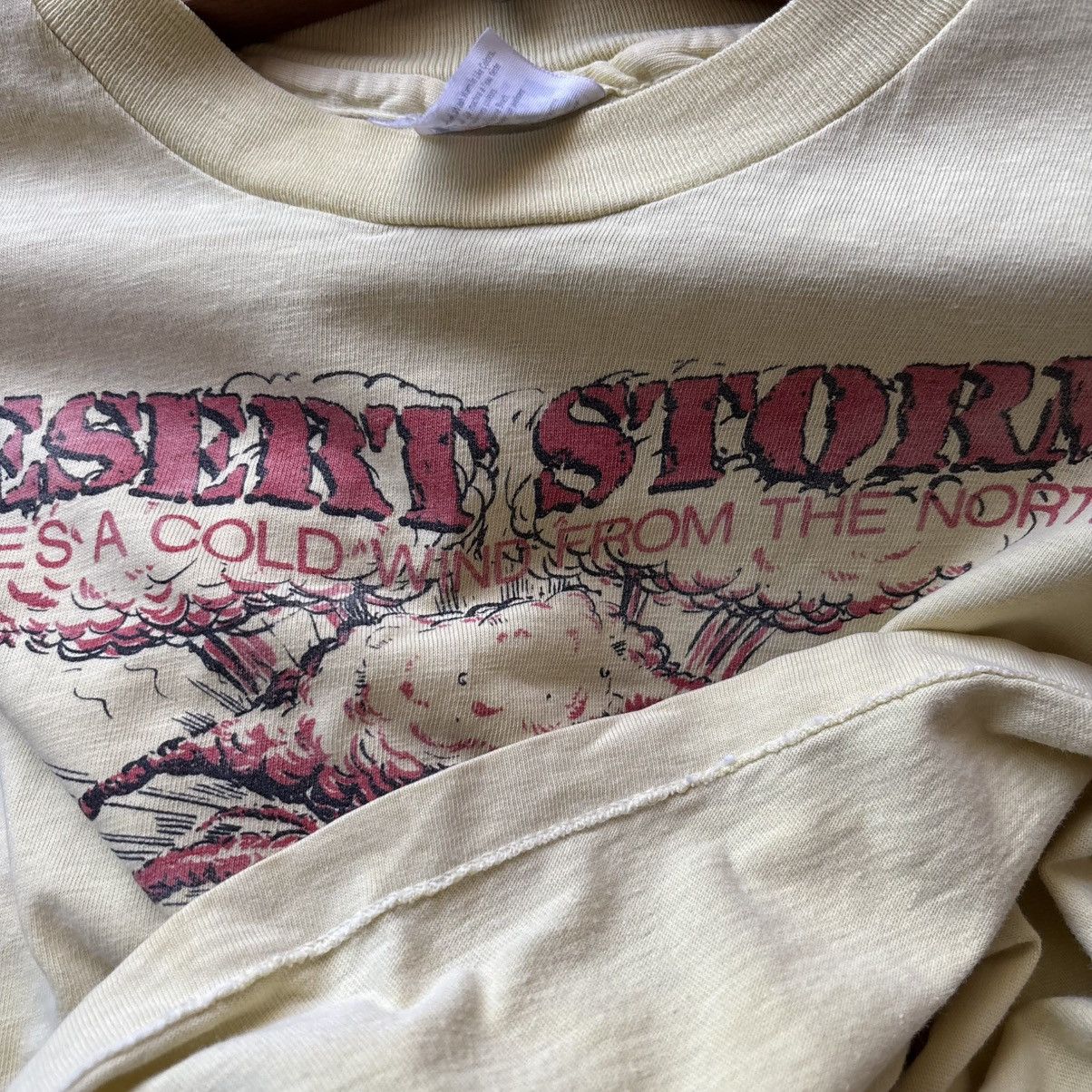 20471120 Vintage 80’s DESERT STORM 79th Tactical Fighter Squadron Tee Size US L / EU 52-54 / 3 - 10 Thumbnail