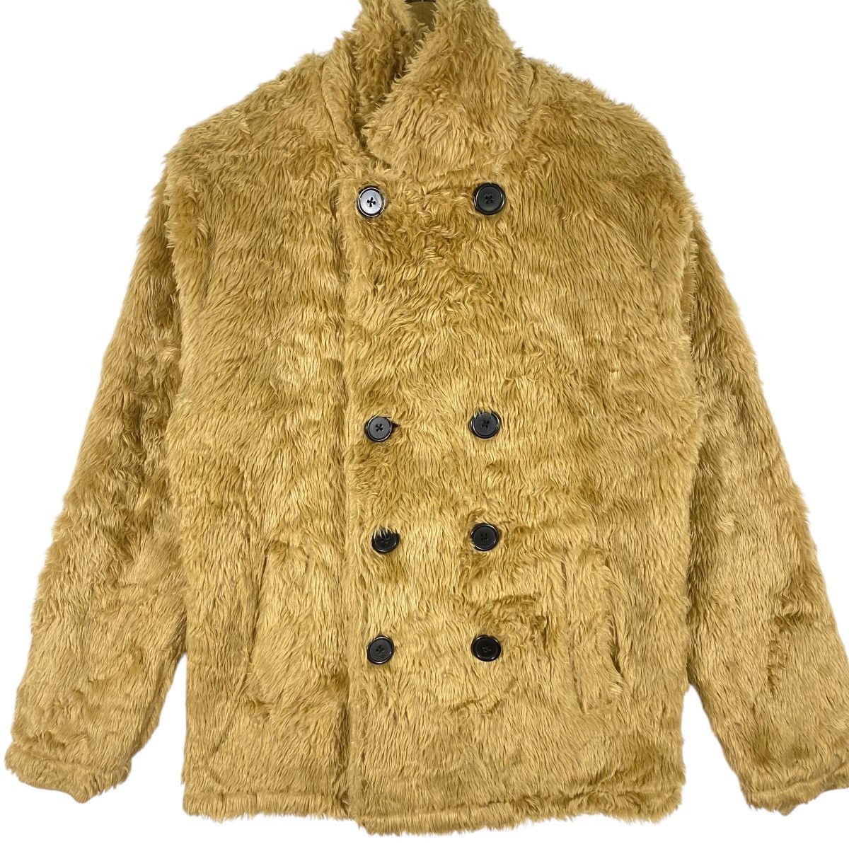Japanese Brand × Sagafurs × Vintage Vintage Neutral Infinity Faux Fur Button Jacket Size US M / EU 48-50 / 2 - 4 Thumbnail