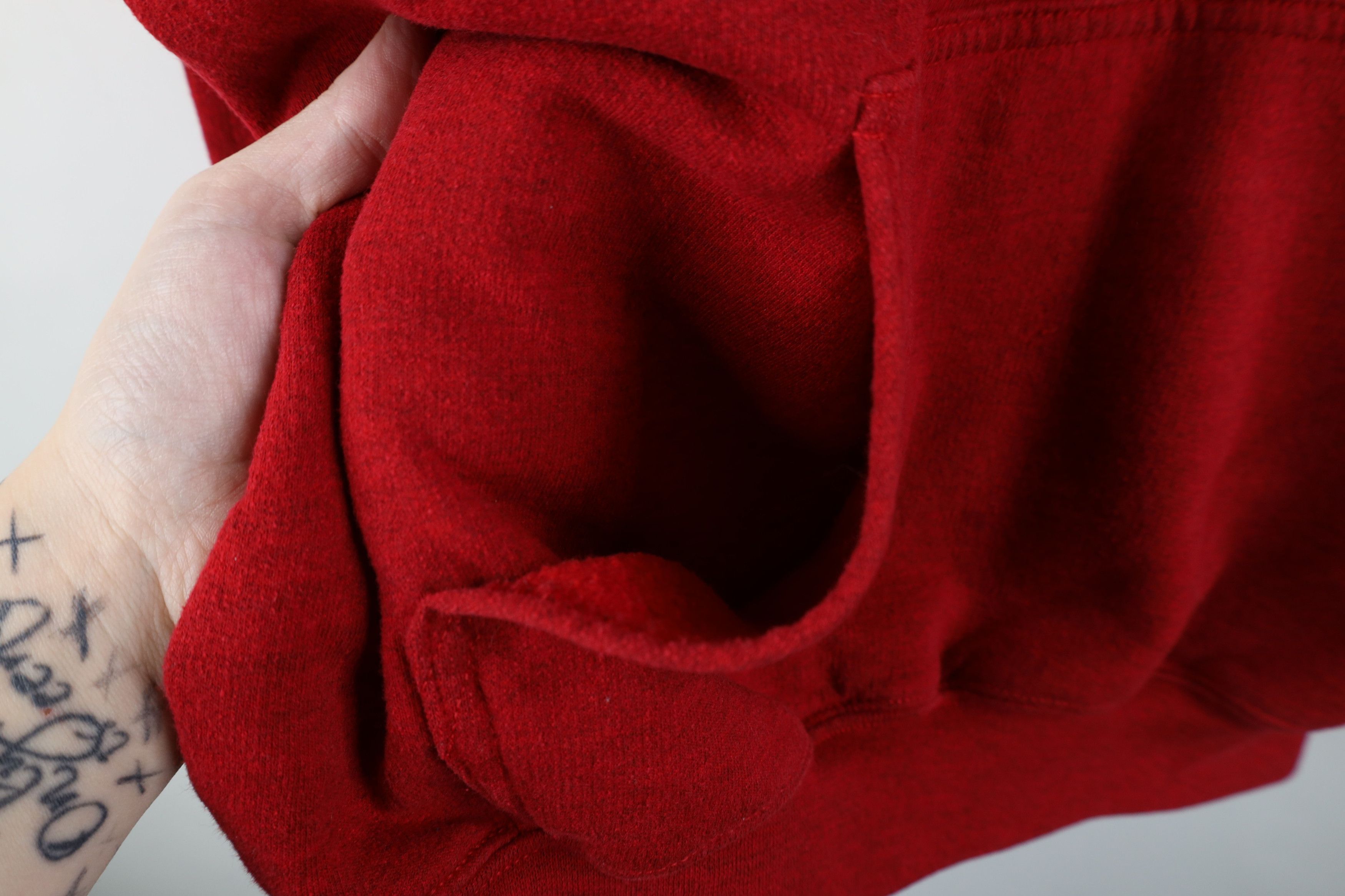 Vintage Vintage 90s Y2K Streetwear Hoodie Sweatshirt Heather Red Size US XXL / EU 58 / 5 - 8 Thumbnail