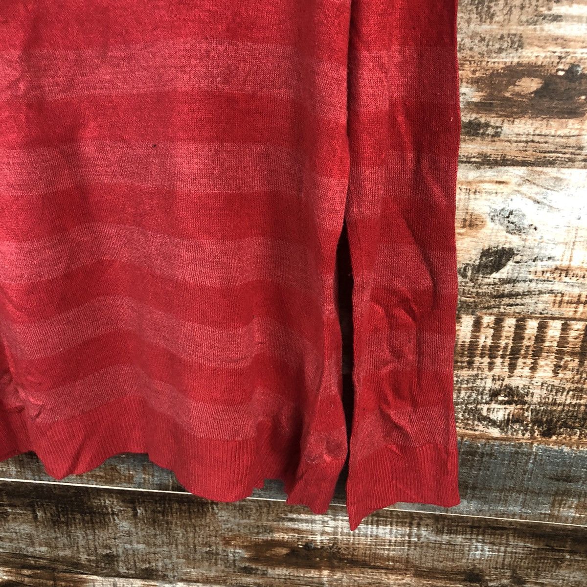 Solid and Striped DL Fam Lock Red Stripe Turtle Neck Knitwear #C676 Size US L / EU 52-54 / 3 - 16 Thumbnail