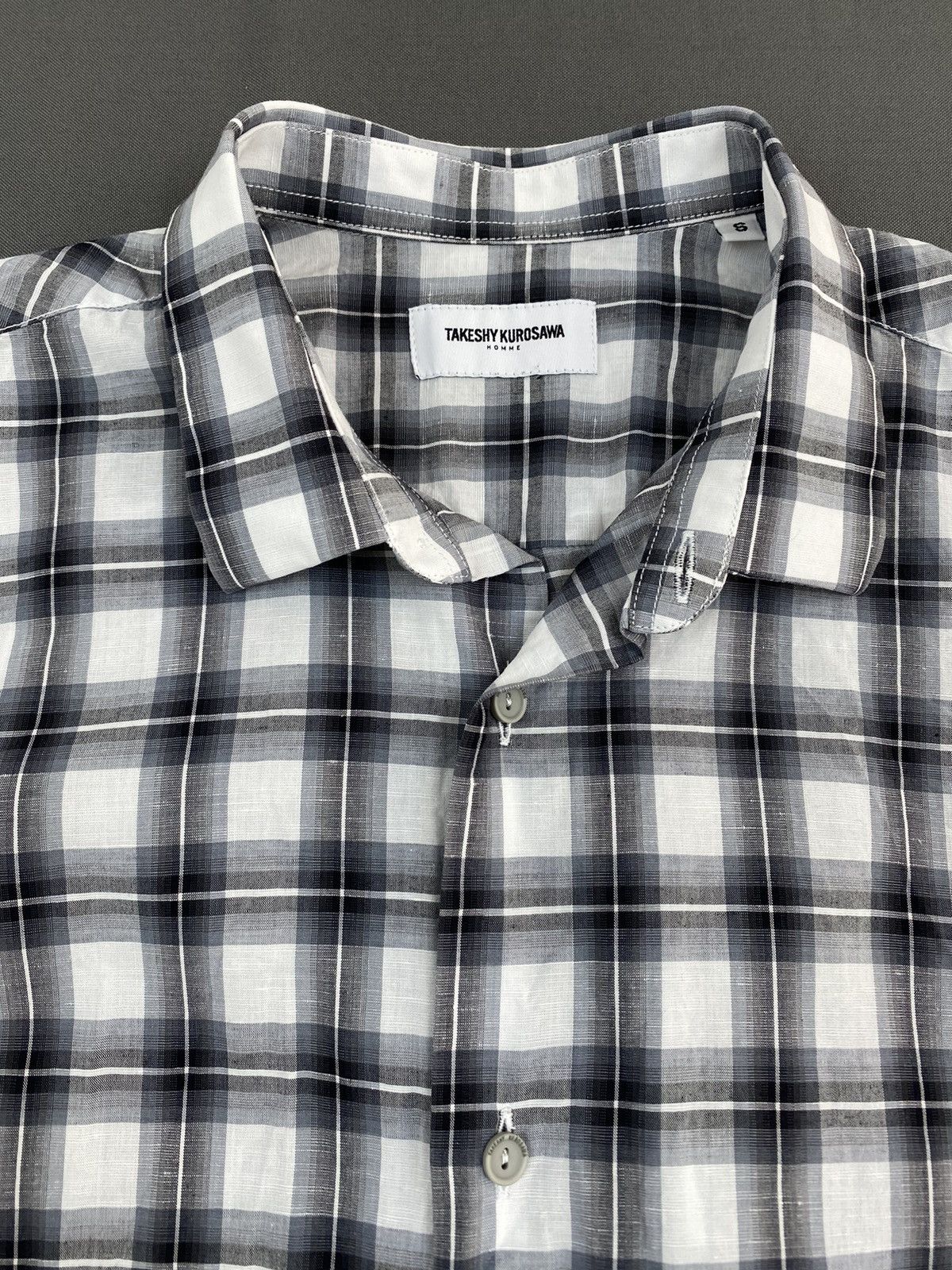 Takeshy Kurosawa Takeshy Kurosawa Homme Check Split Short Sleeve Shirt Size US S / EU 44-46 / 1 - 2 Thumbnail