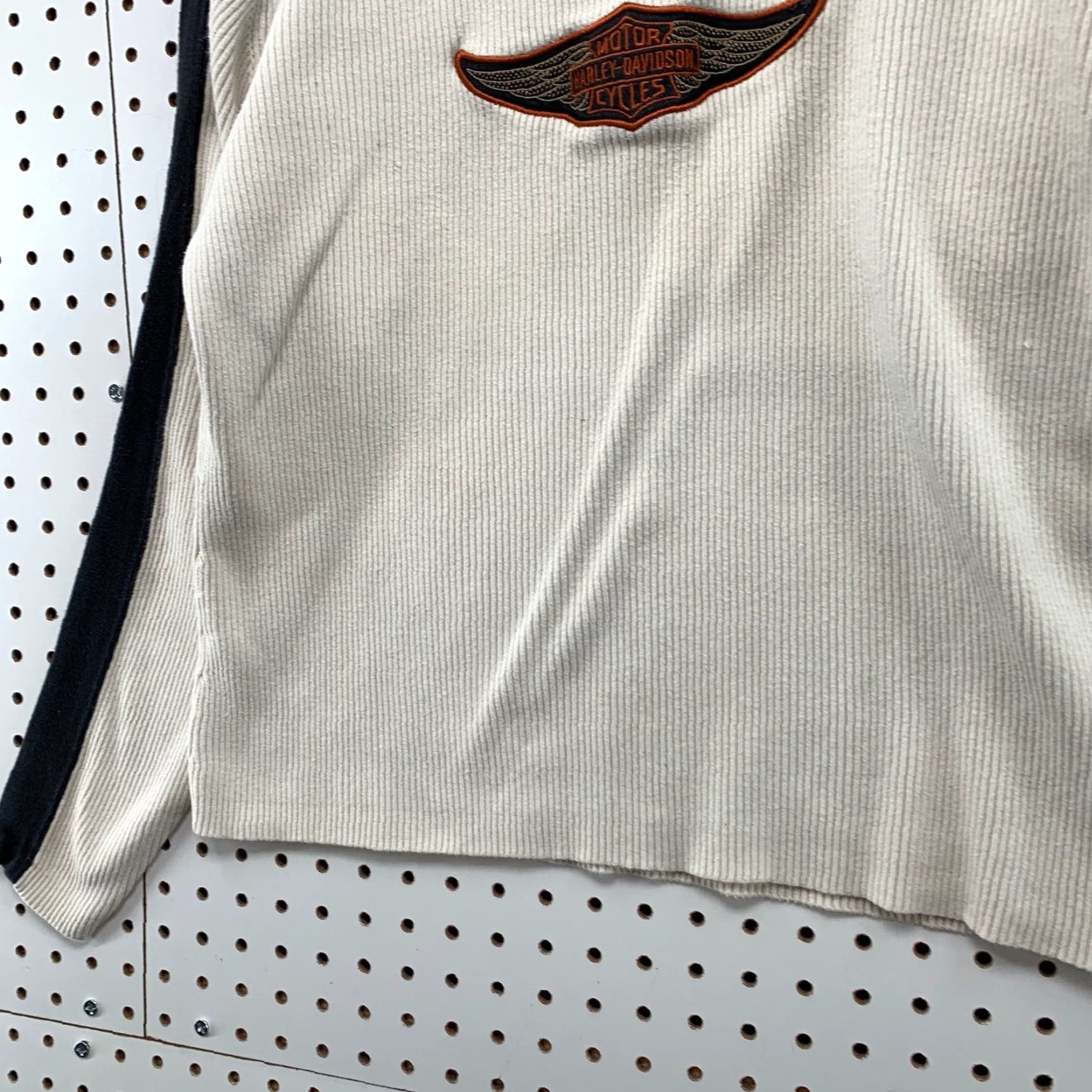 Harley Davidson VINTAGE Harley-Davidson Sweater Womens XL Beige Y2K Embroidered Logo Ribbed Pullover Knit Winter Casual Size XL / US 12-14 / IT 48-50 - 6 Thumbnail