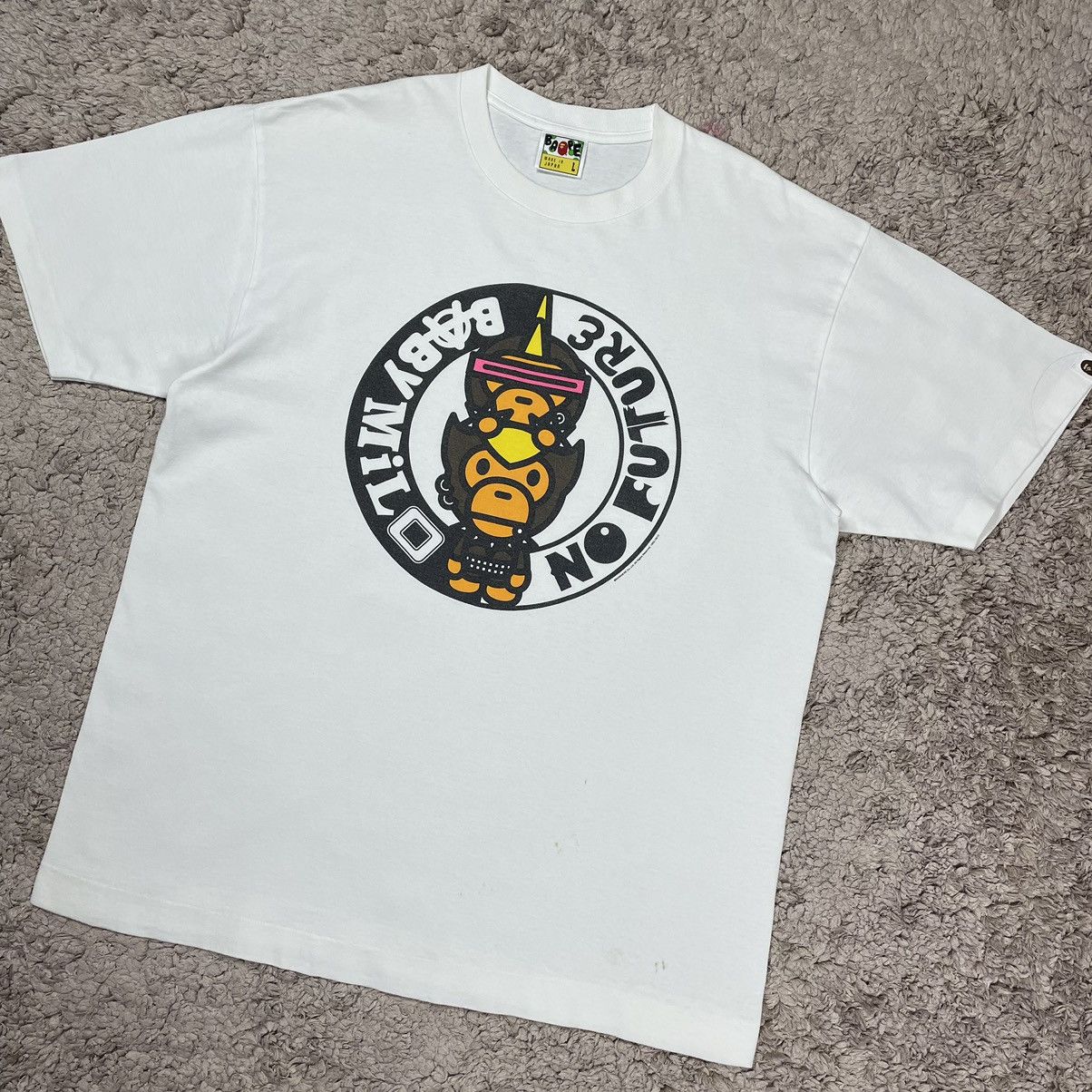 Bape Vintage Bape Baby Milo x No Future T-shirt Size US L / EU 52-54 / 3 - 4 Thumbnail