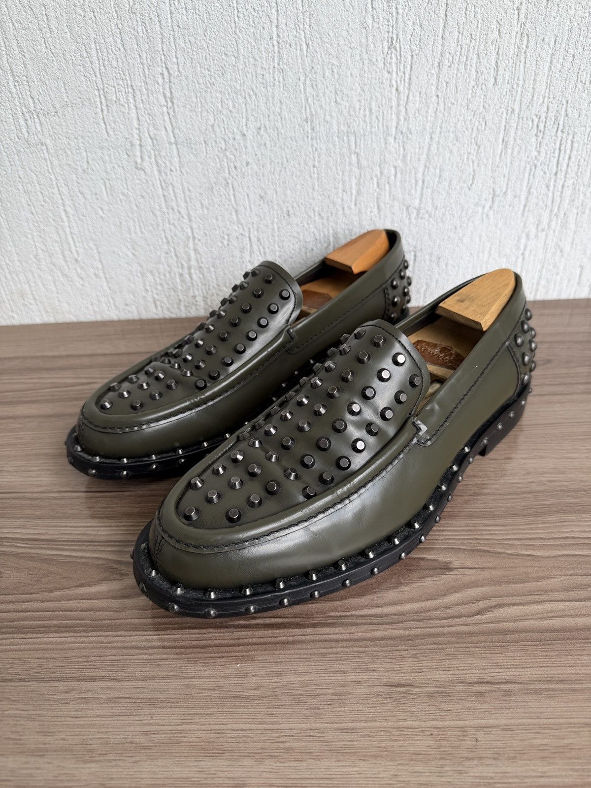 Prada 🔋❗️ Archival 🕷️Studded loafers Size US 10 / EU 43 - 22 Thumbnail