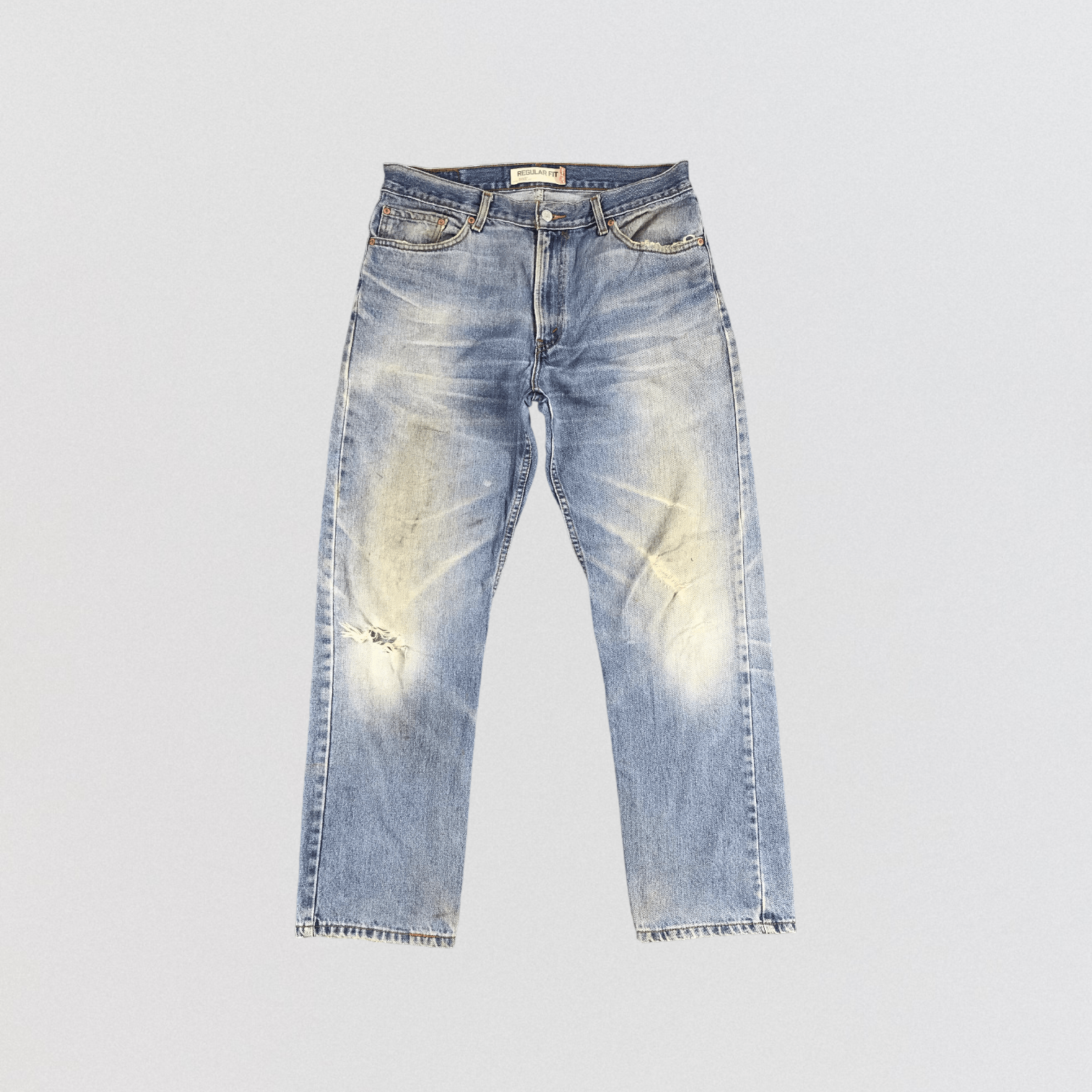 image of Distress Levis 505 Jeans-Jm1318 in Blue, Men's (Size 35)