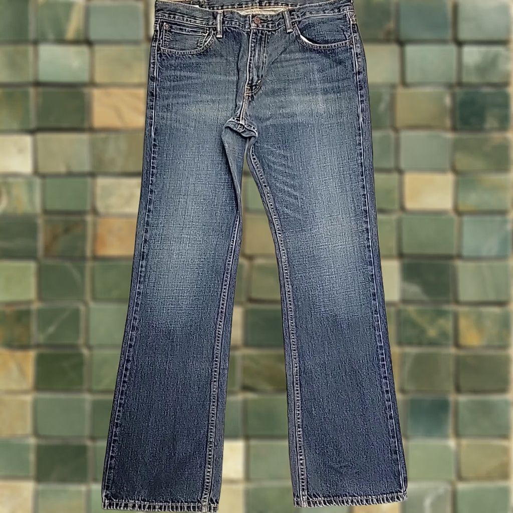 Levi's Mens Levis 527 Jeans Blue Denim Slim Fit Bootcut 36x34 Faded Everyday Size US 36 / EU 52 - 1 Thumbnail