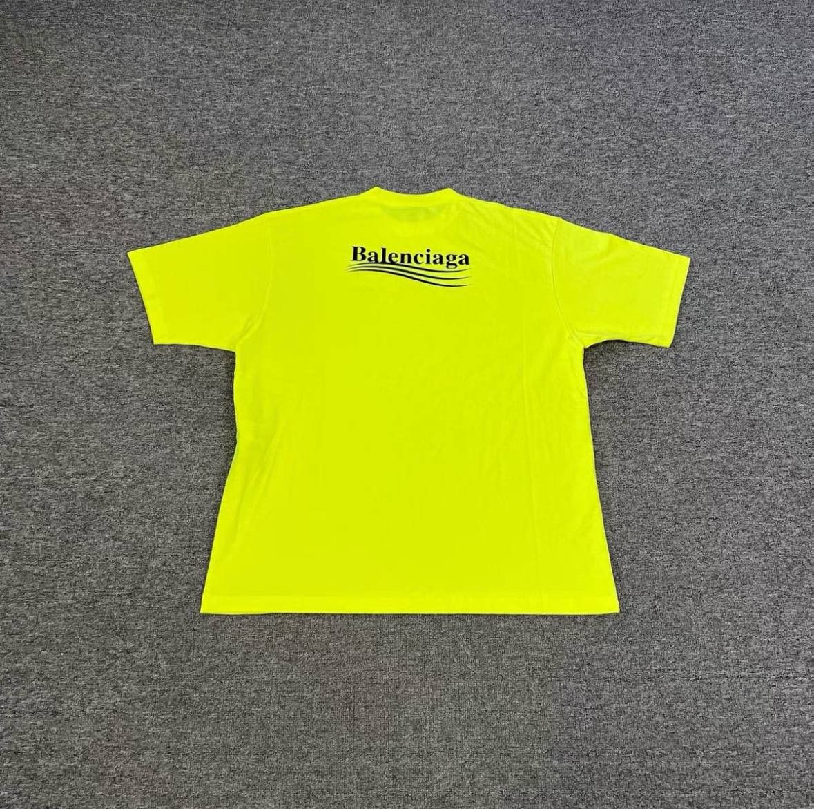 Balenciaga Balenciaga Neon Yellow Logo T-Shirt Size US M / EU 48-50 / 2 - 2 Thumbnail