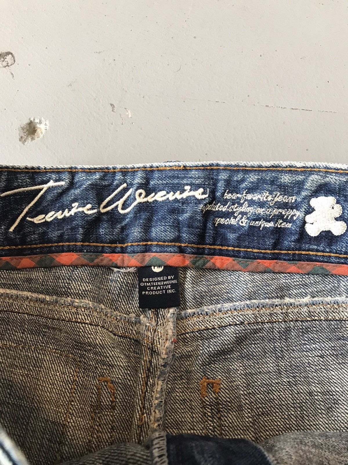 Vintage Y2K Style Flower 🌹 Embroidery Straight Fit denim Size 36" / US 14 / IT 50 - 9 Thumbnail