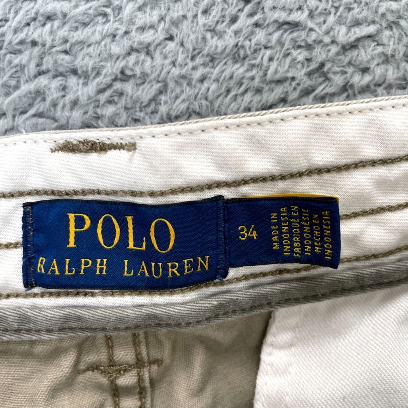 Polo Ralph Lauren Polo Ralph Lauren Cargo Shorts Mens 34 Beige Cotton Pocket Logo Baggy Easy Care Relaxed INSEAM 10" Size US S / EU 44-46 / 1 - 3 Thumbnail