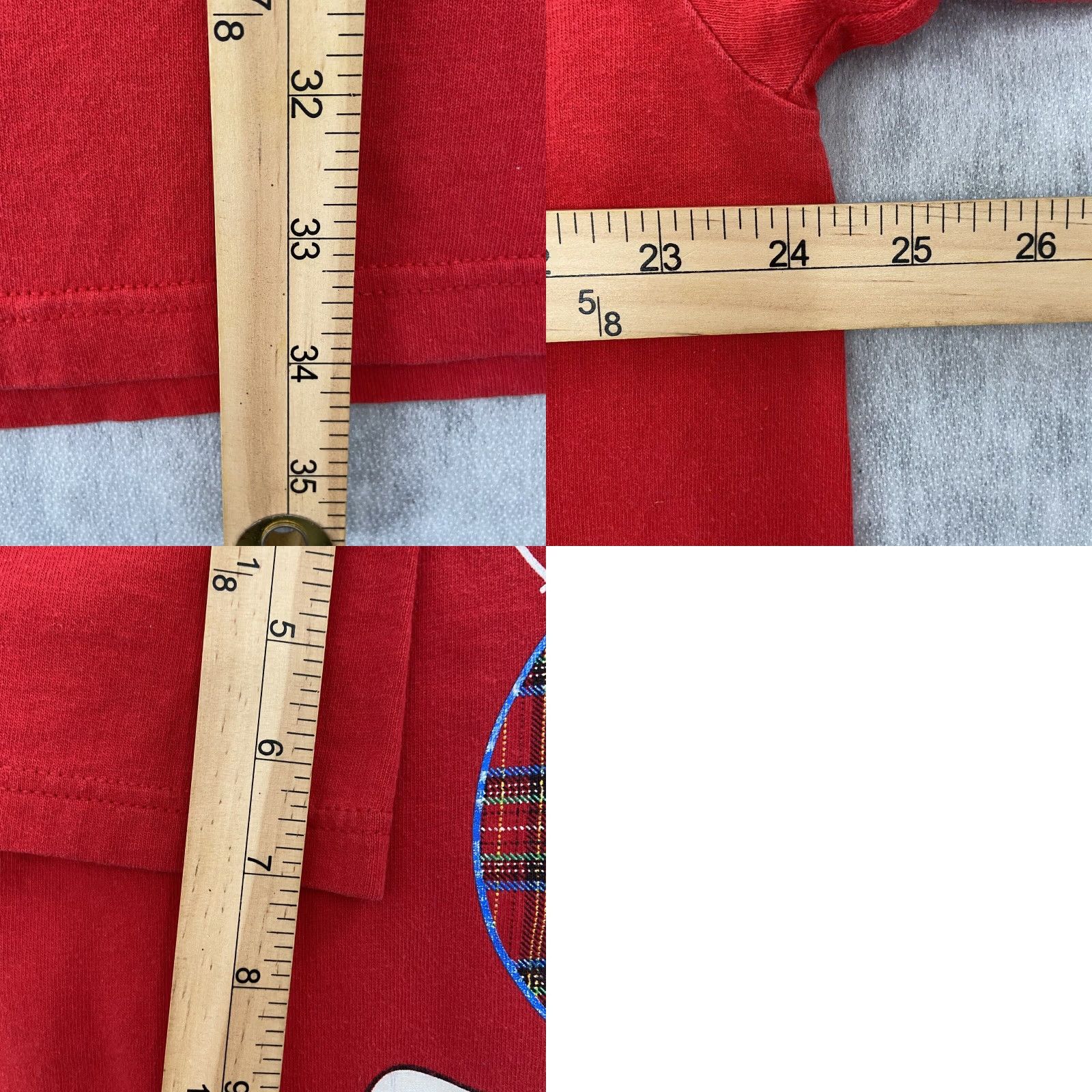Disney VINTAGE Mickey Mouse Disney Sleep Shirt Womens One Size Red Graphic Print Lounge Nightgown Knit Cotton Size ONE SIZE - 8 Thumbnail