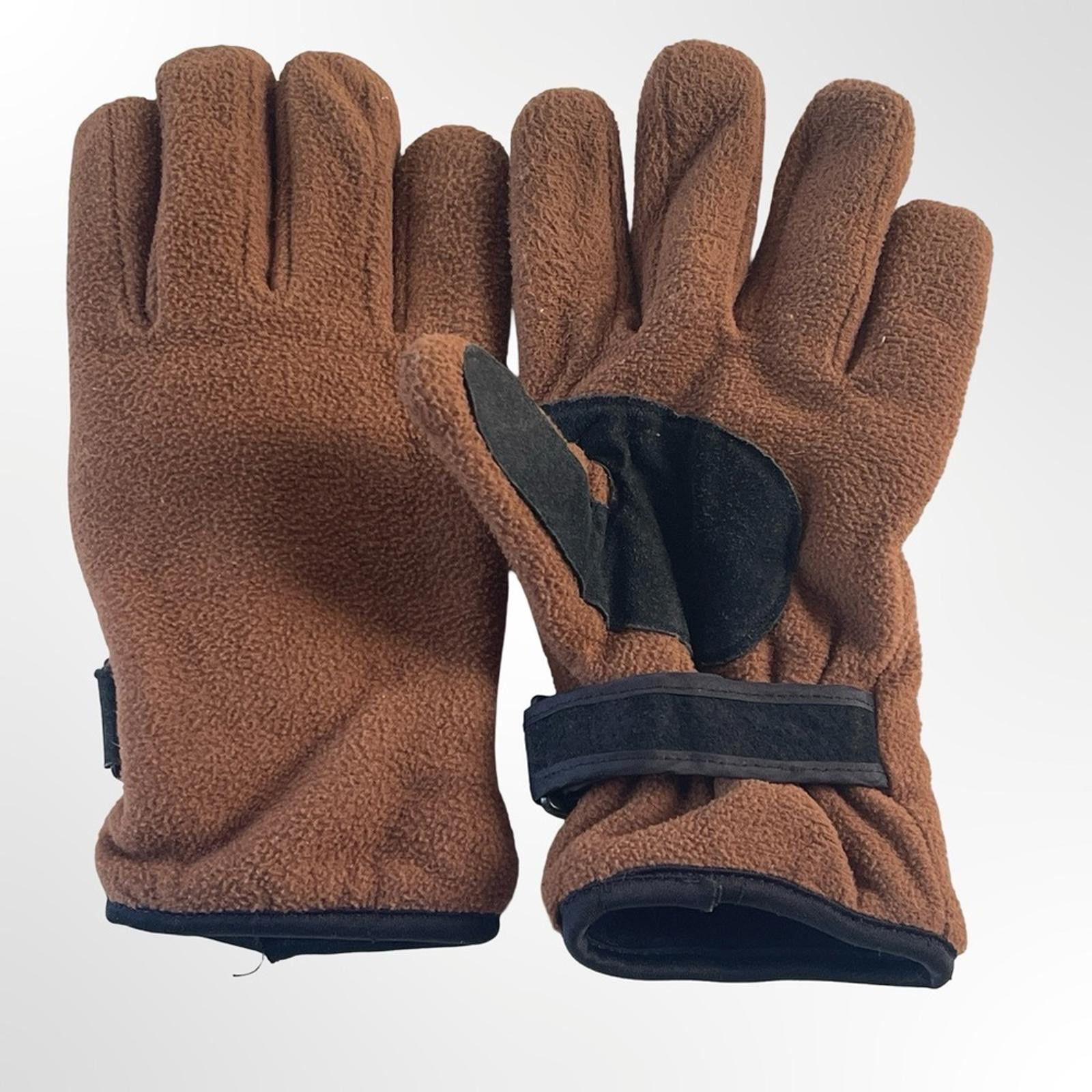 NBDN Nobrandedon Brown Men's Winter Gloves Size ONE SIZE - 5 Thumbnail