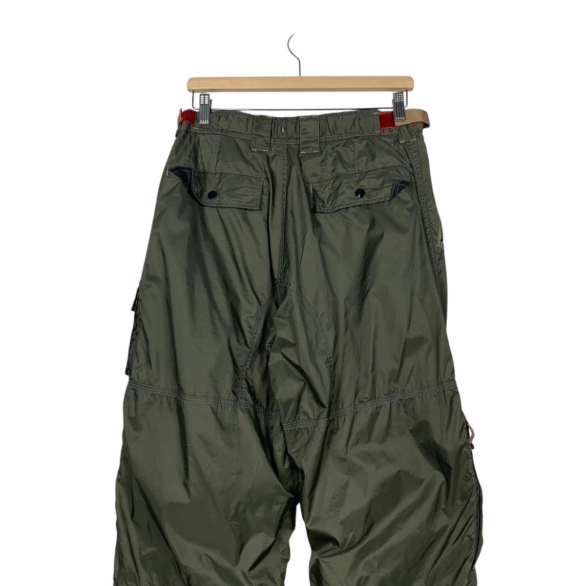Japanese Brand PRACT STUDIO Utility Goods Green Nylon Pant #2543-C115 Size US 30 / EU 46 - 9 Thumbnail