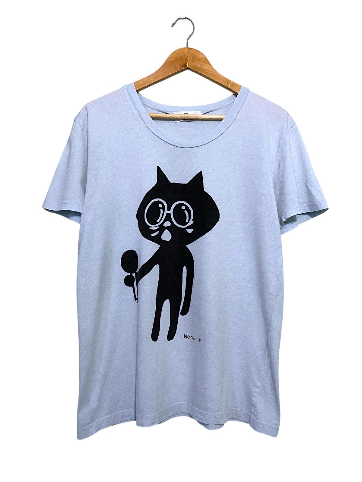 Ne-Net Ne-net Singing Cat Issey Miyake Tshirt Size US M / EU 48-50 / 2 - 1 Thumbnail